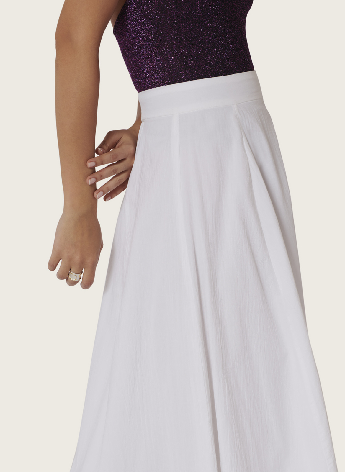 Jupe longue en coton KARMA KOMA Blanc