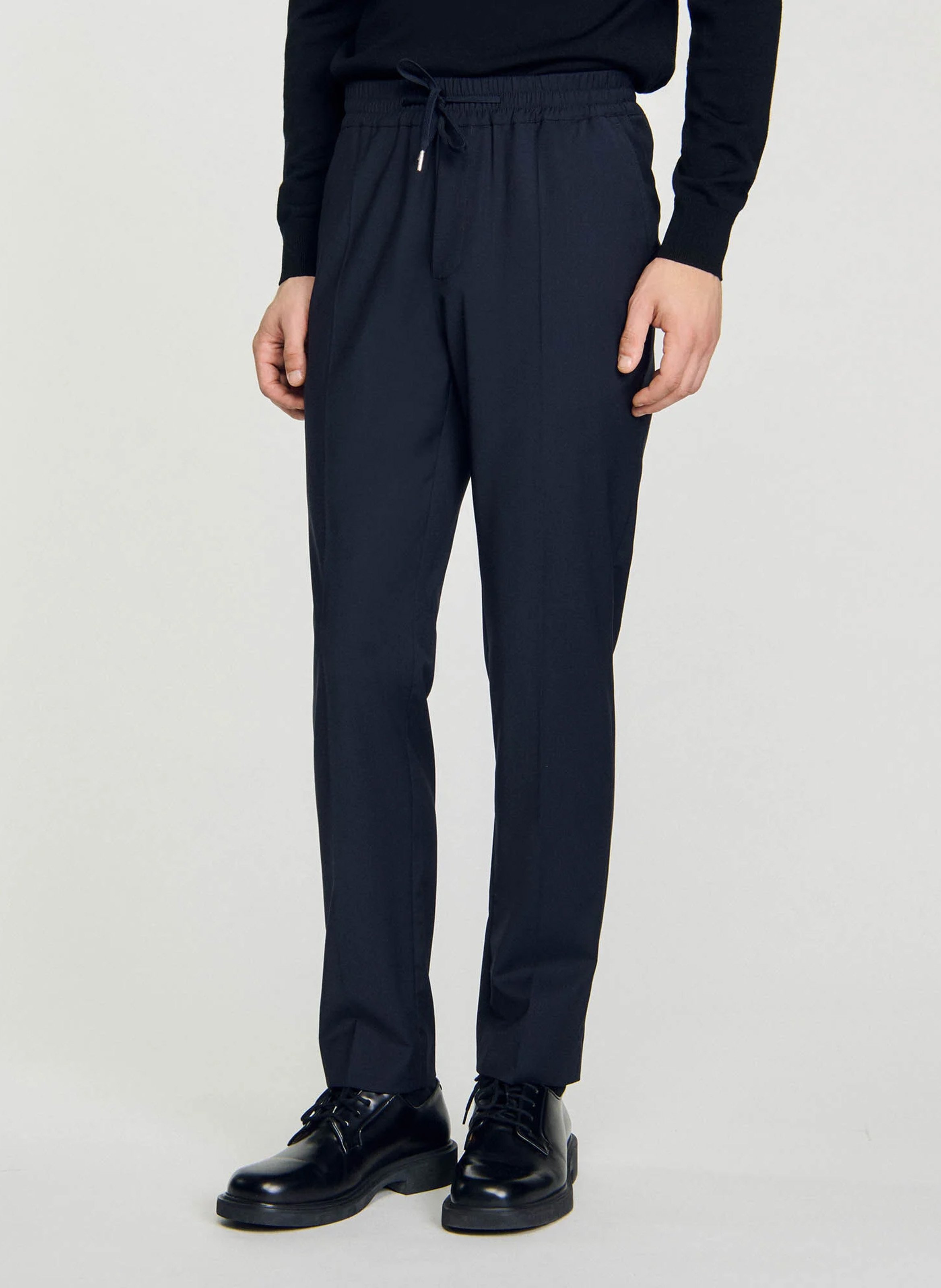 Pantalon droit élastiqué SANDRO