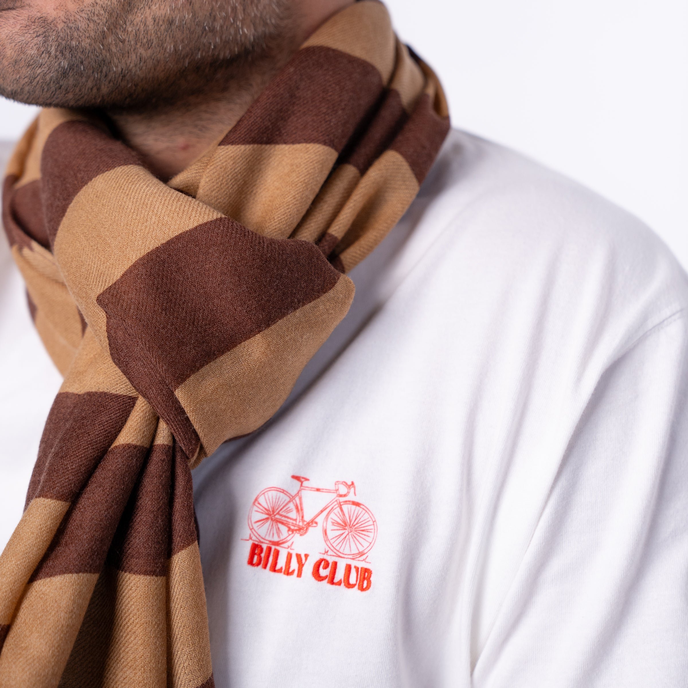 Floaty wool scarf BILLYBELT Brown