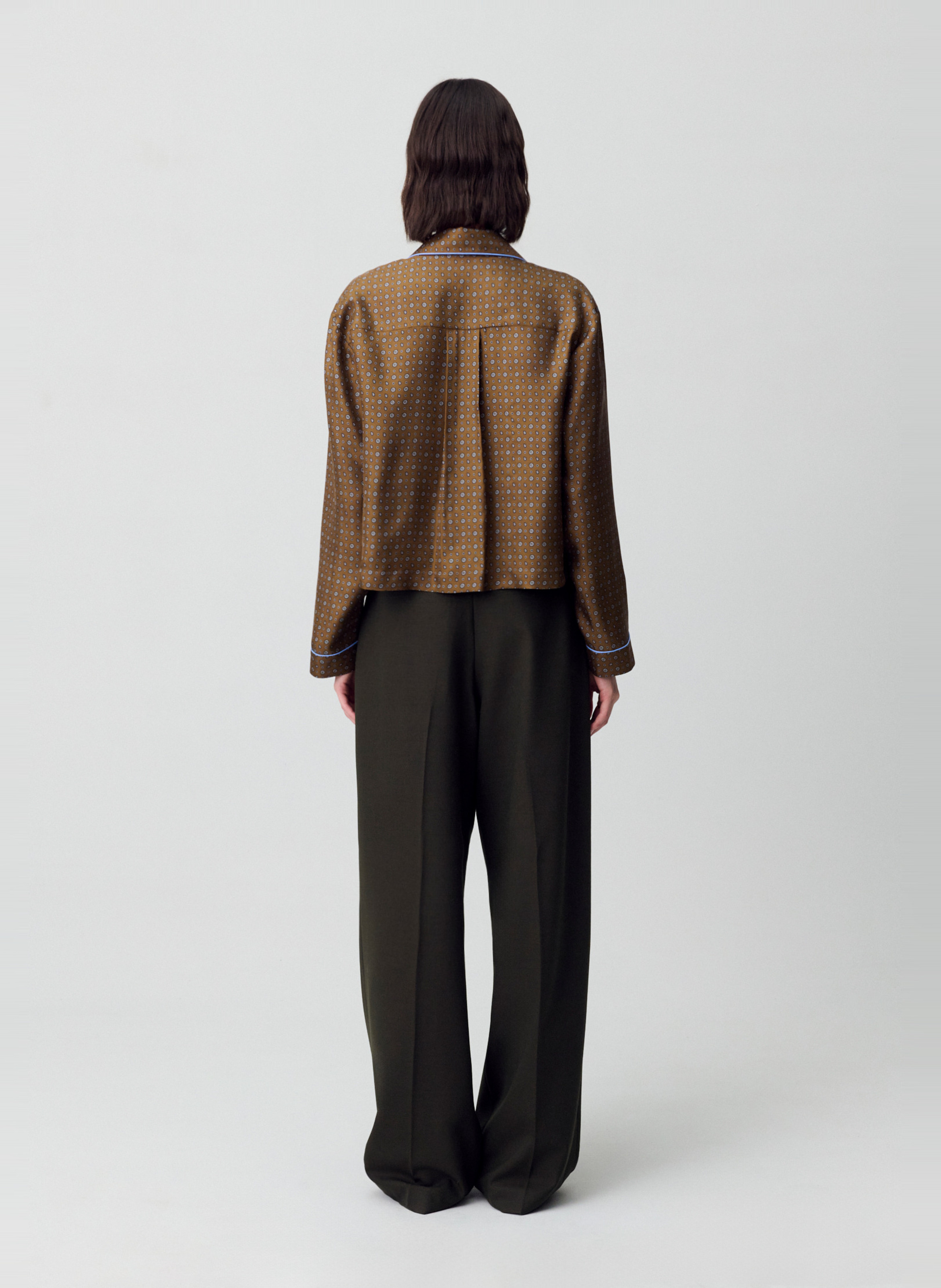 Printed straight shirt CLAUDIE PIERLOT Brown