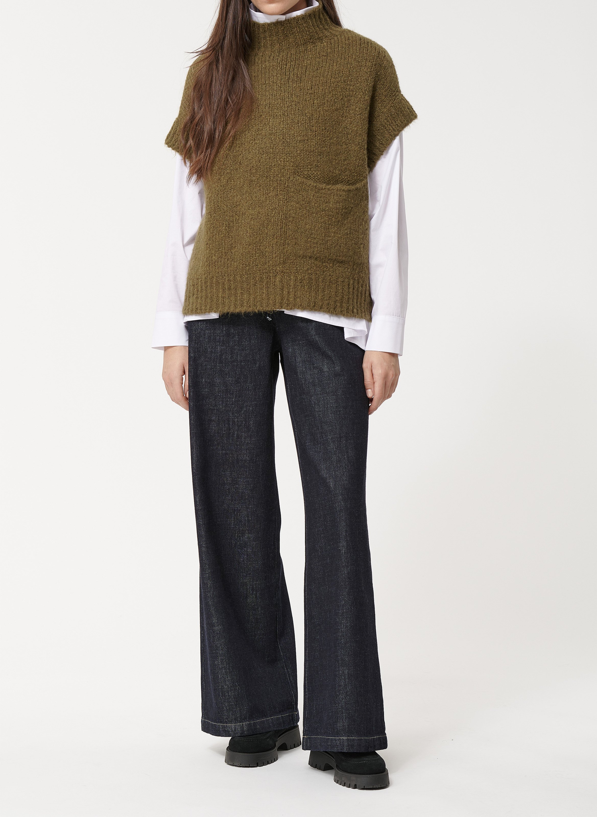 Pull col montant  HUMILITY Vert