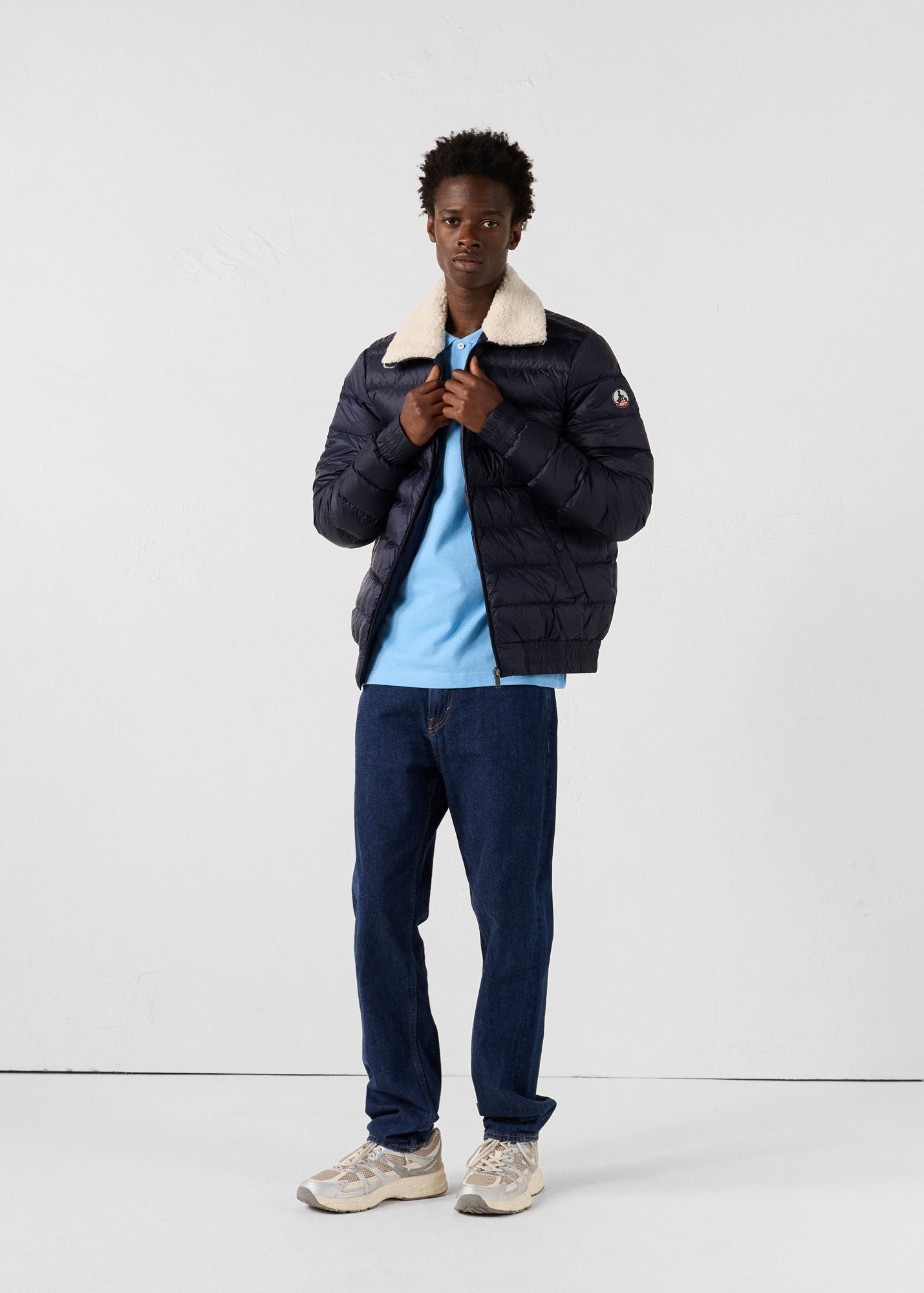 Chuck aviator puffer jacket JOTT Blue