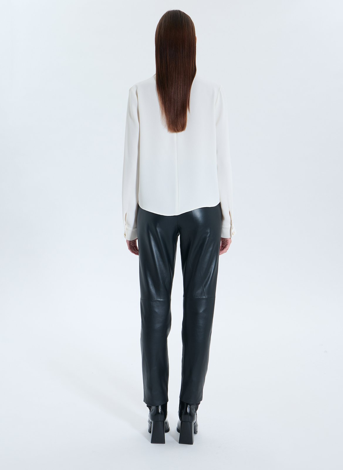 Top droit col montant ZAPA Blanc