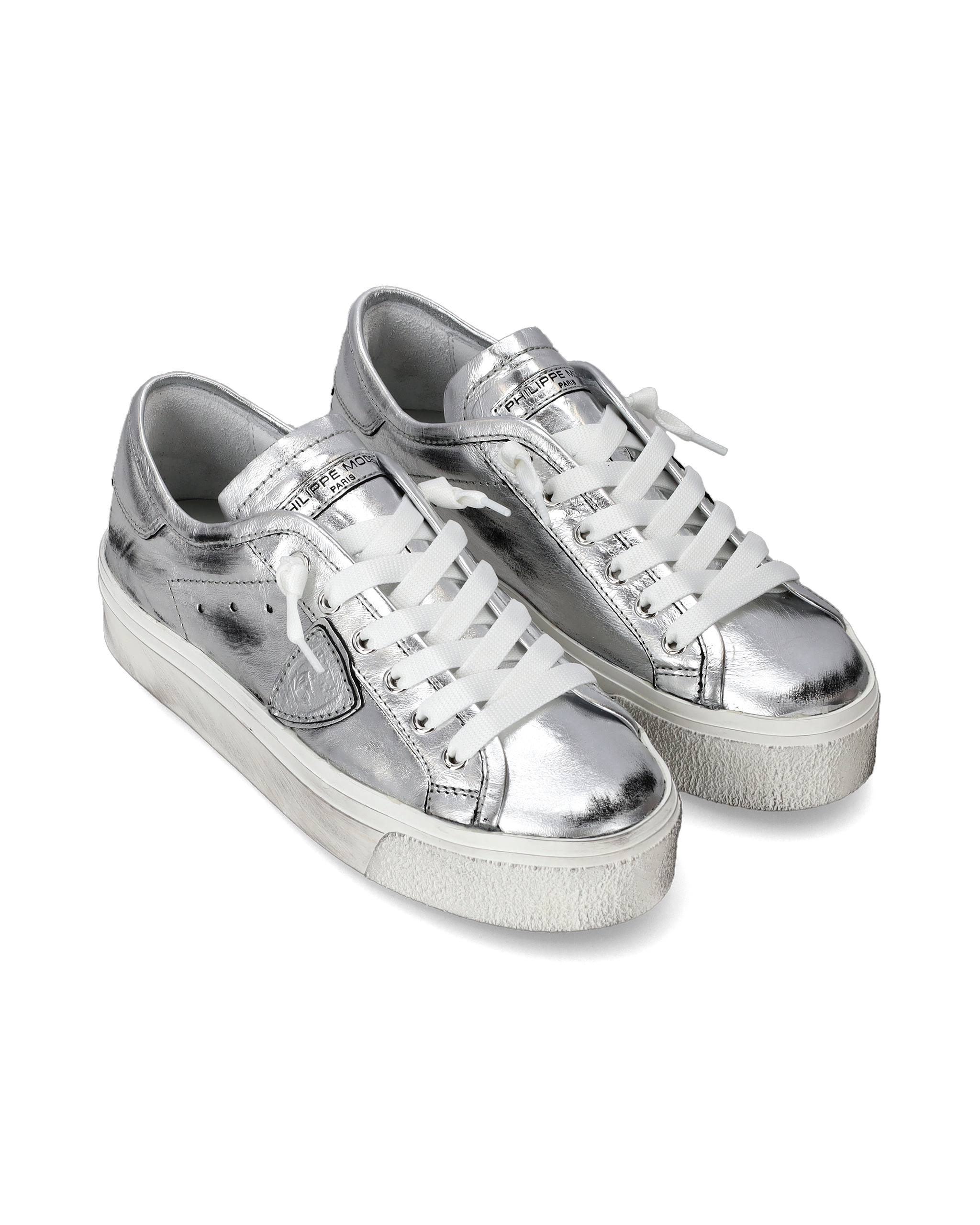 Sneakers Paris Haute Tennis PHILIPPE MODEL Silver