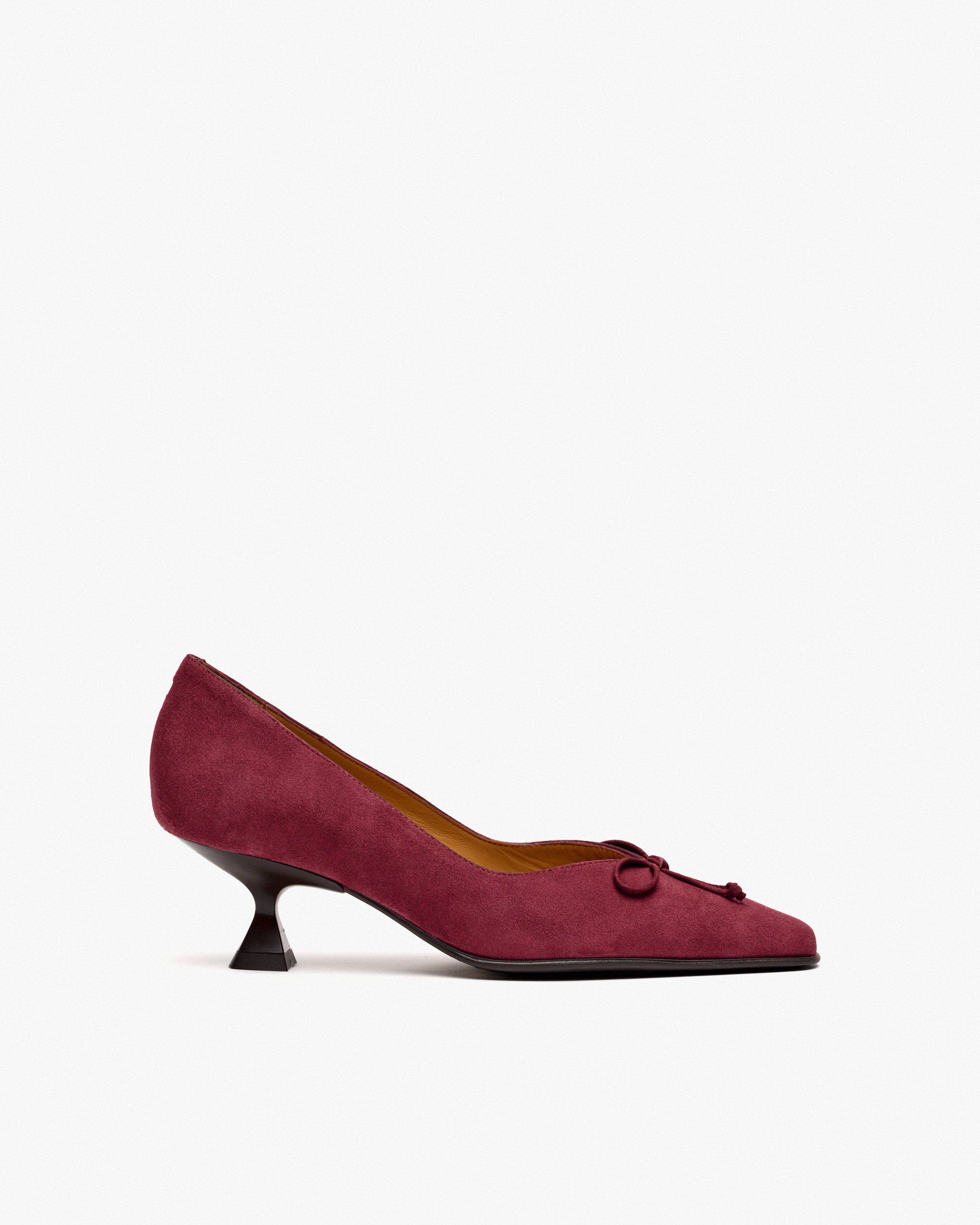 Burgundy suede pumps PEDRO MIRALLES Red