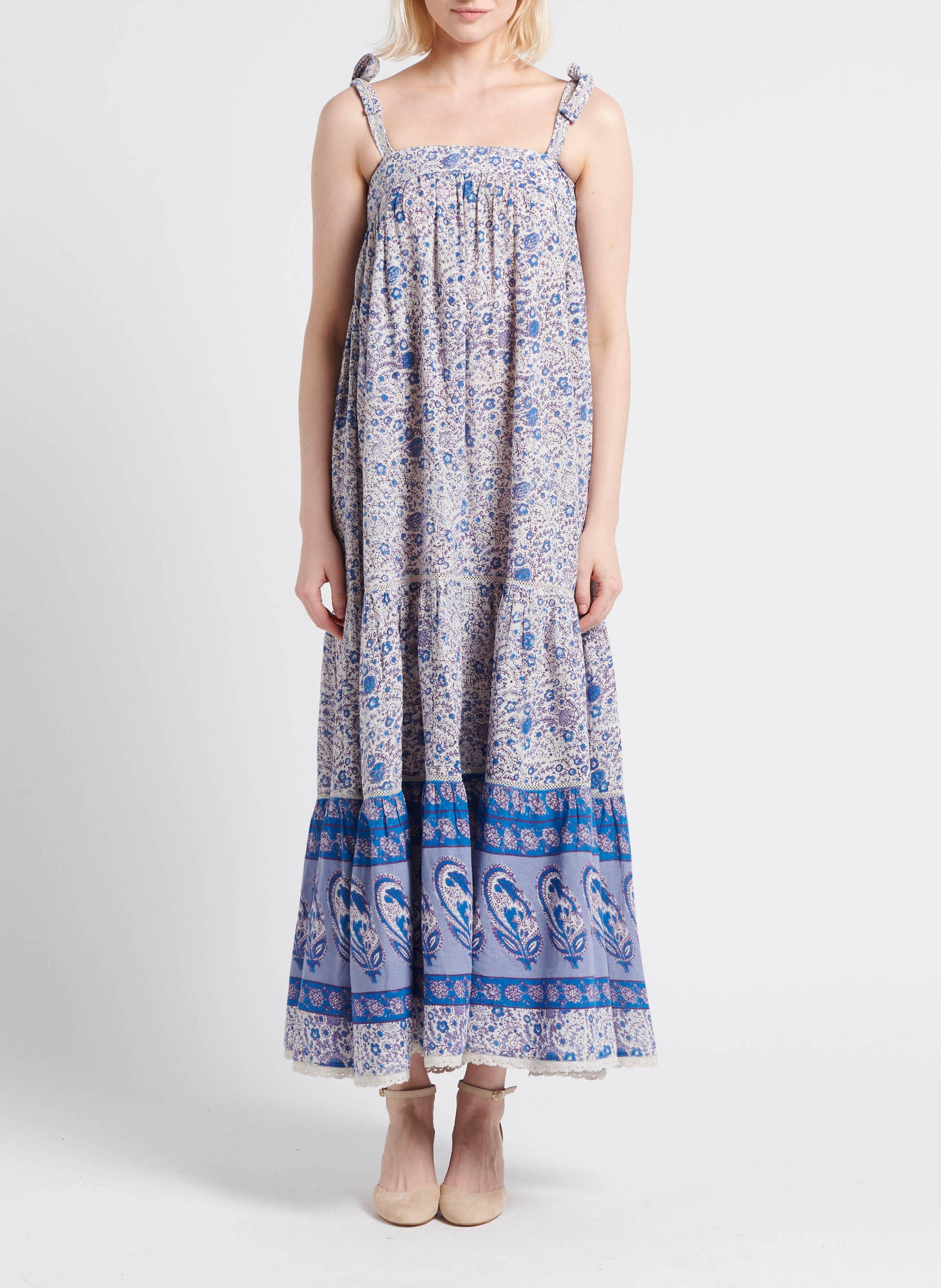 Loose-fit cotton dress M.A.B.E Multicolored