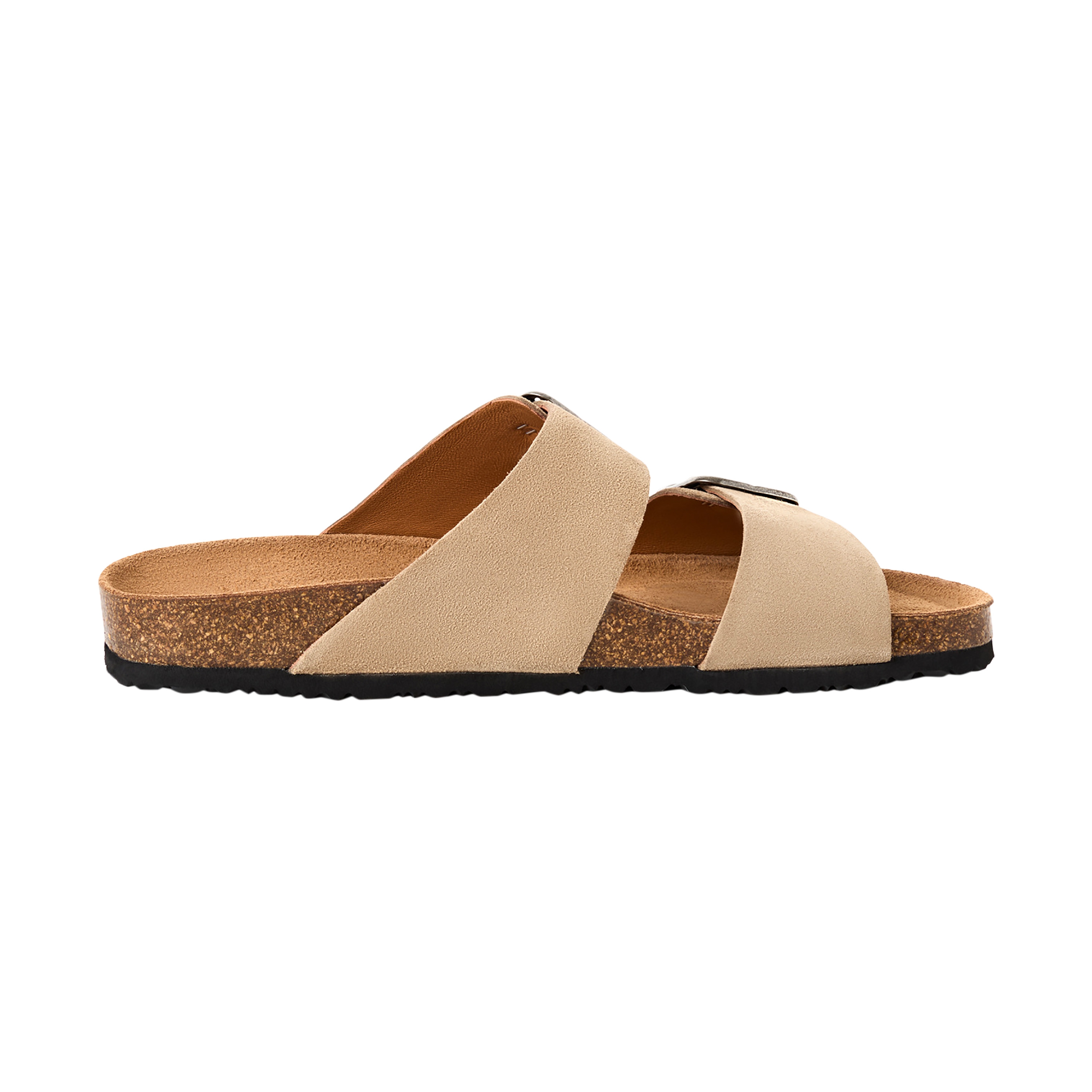 Flat leather mules TAMARIS Beige