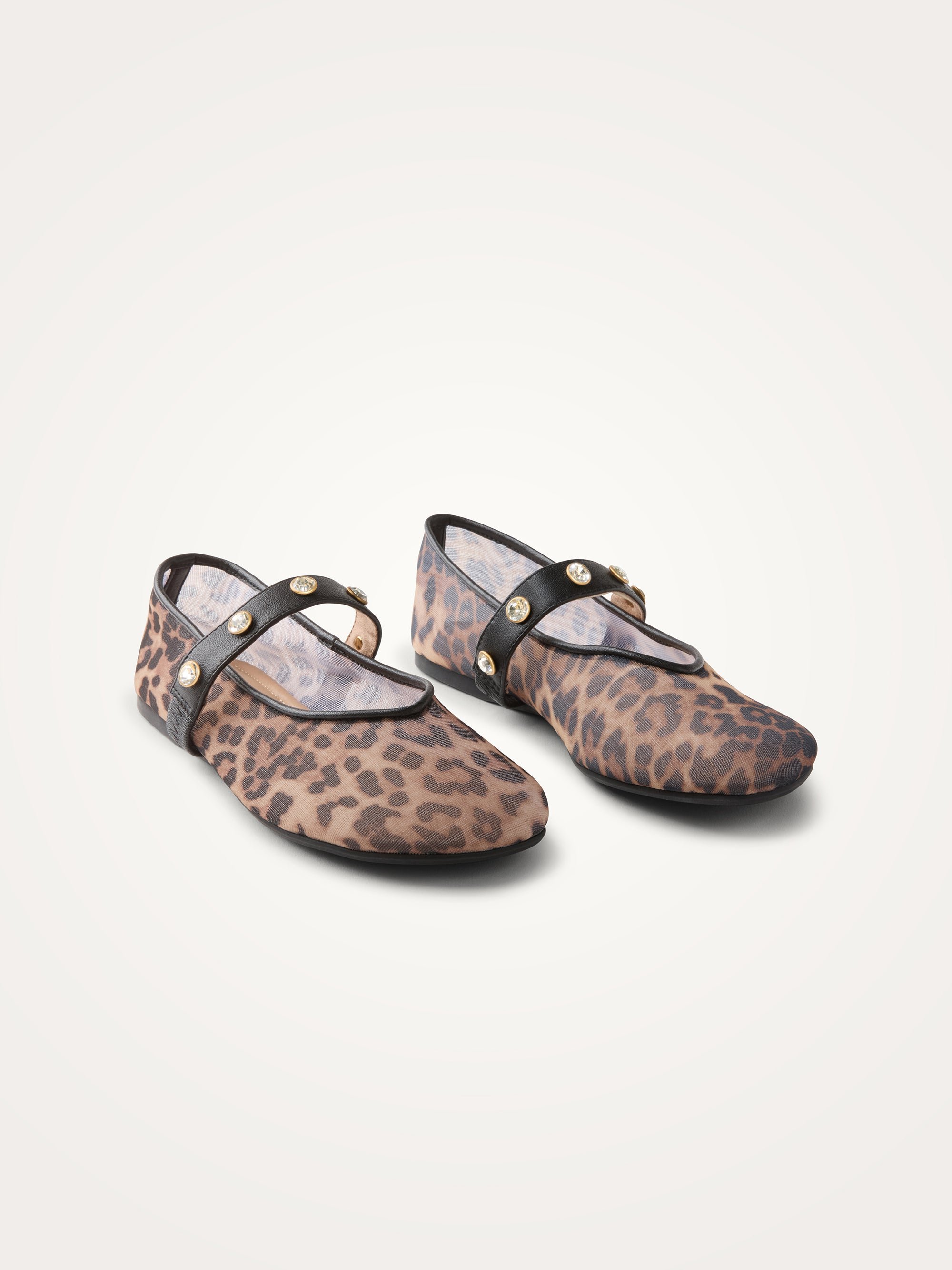 Woven ballet flats with strass ankle strap VANESSA WU Multicolored