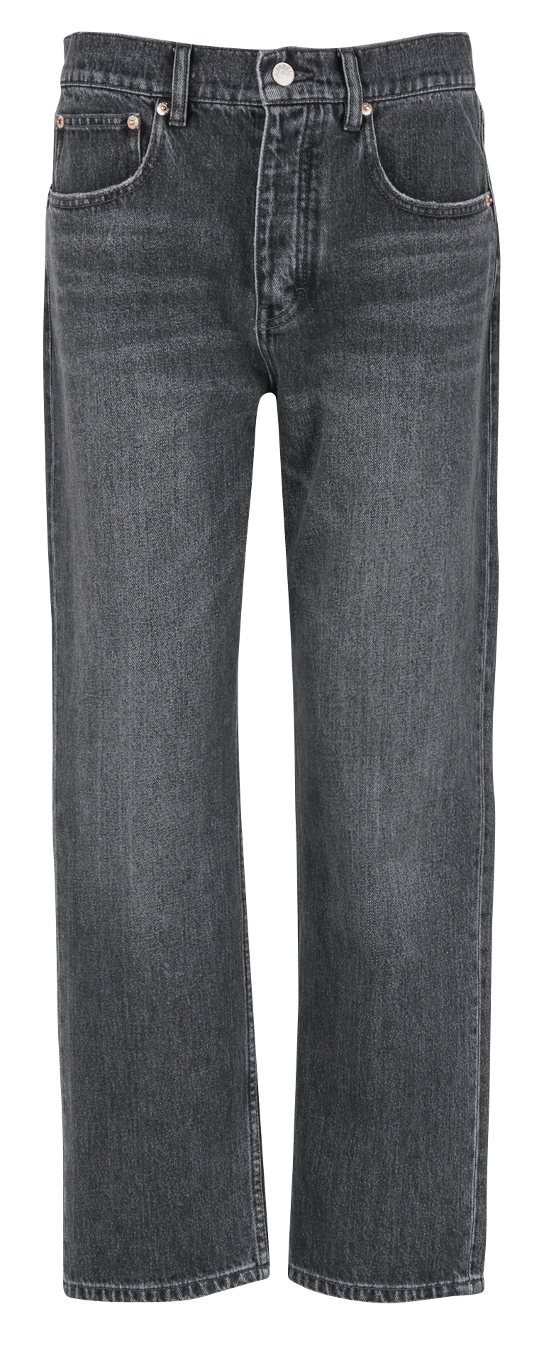 Jean droit en coton LAB DIP Gris