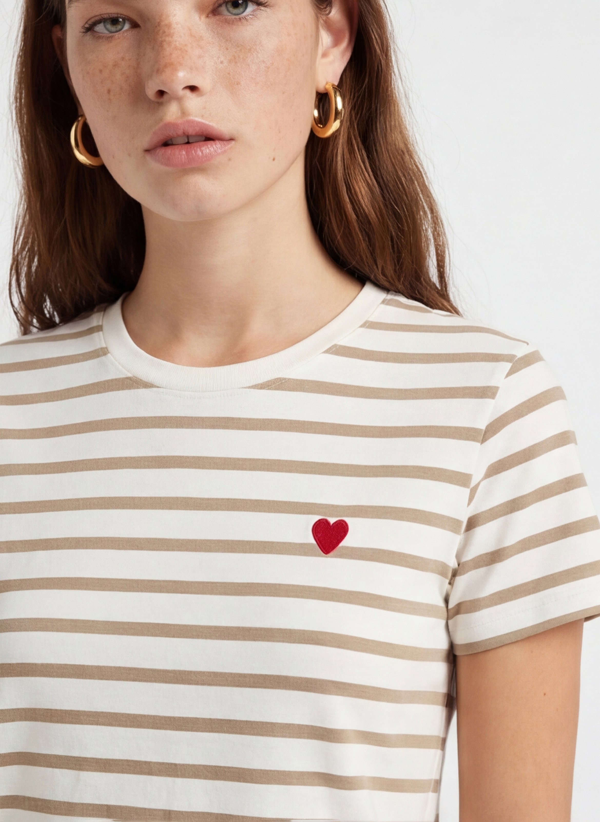 Tee-shirt col rond en coton KOOKAI Blanc