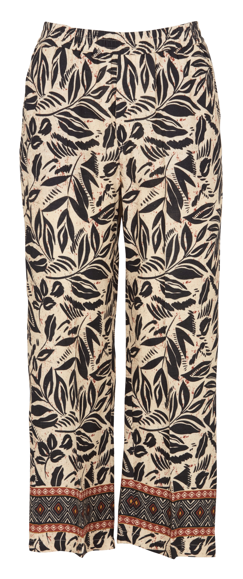 Norton printed straight trousers MKT Beige