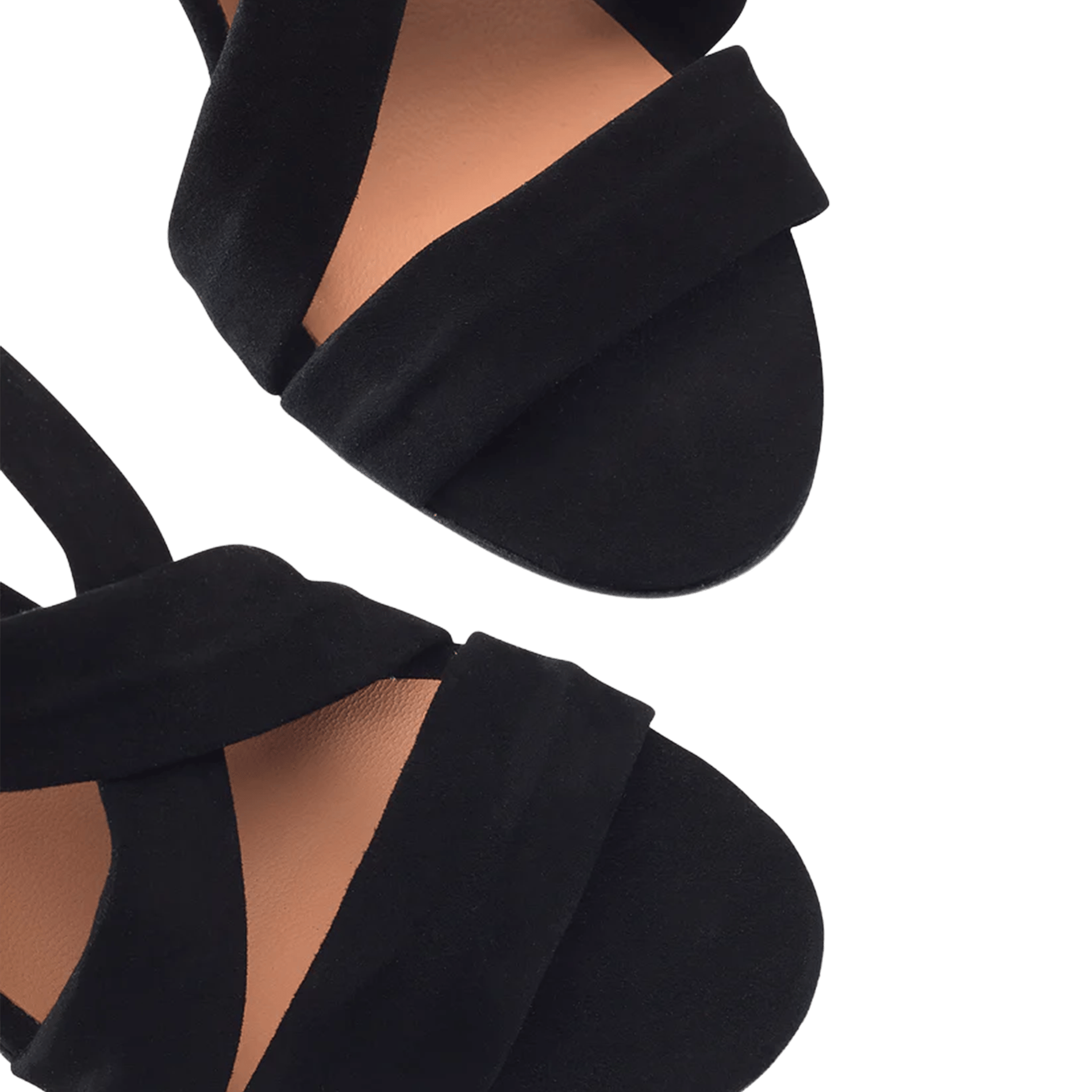 Flat leather mules COSMOPARIS Black