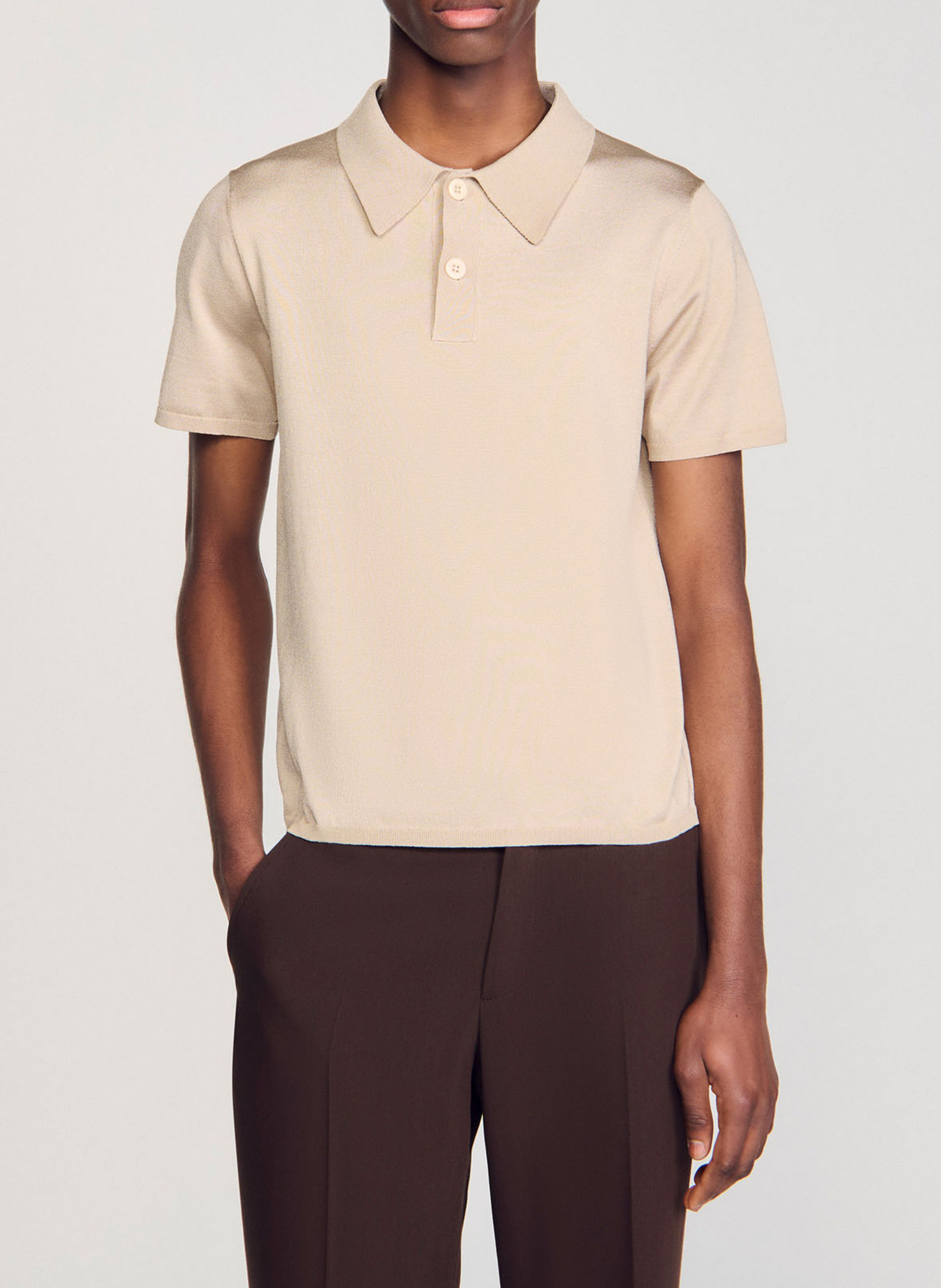 Regular-fit polo SANDRO