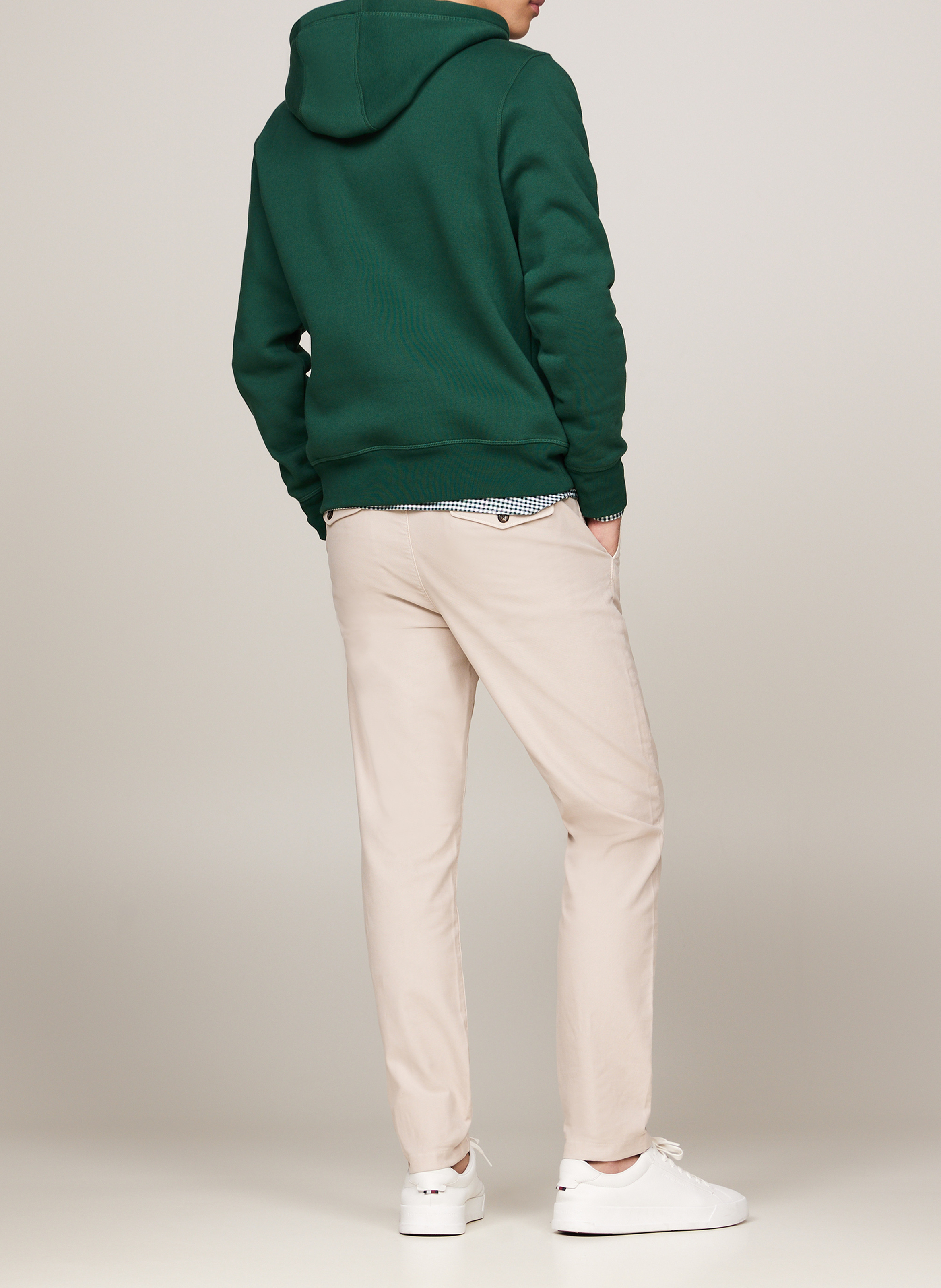 Baumwoll-Sweatshirt mit Kapuze TOMMY HILFIGER Grun