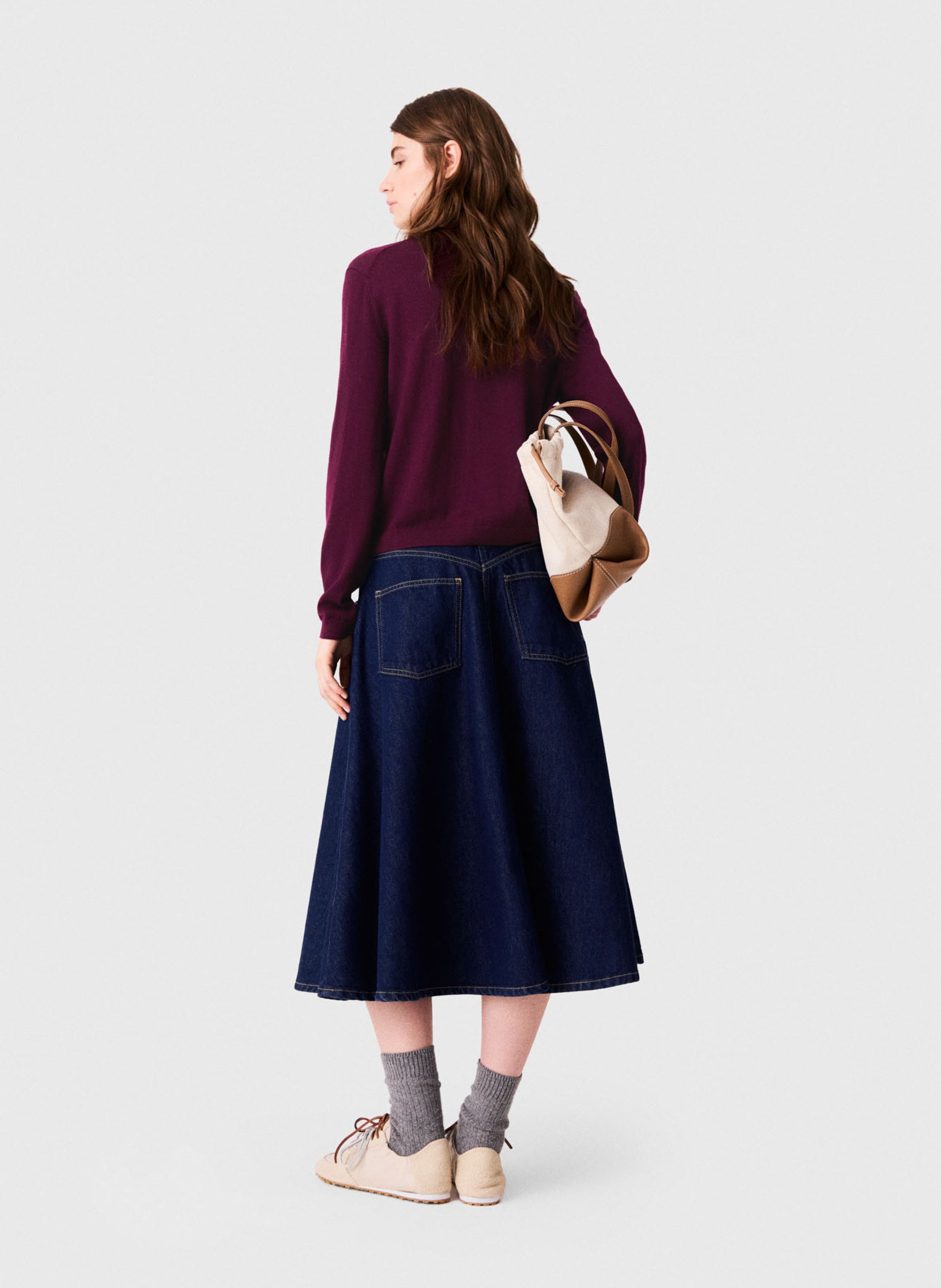 Rechte wollen cardigan MAJE Violet