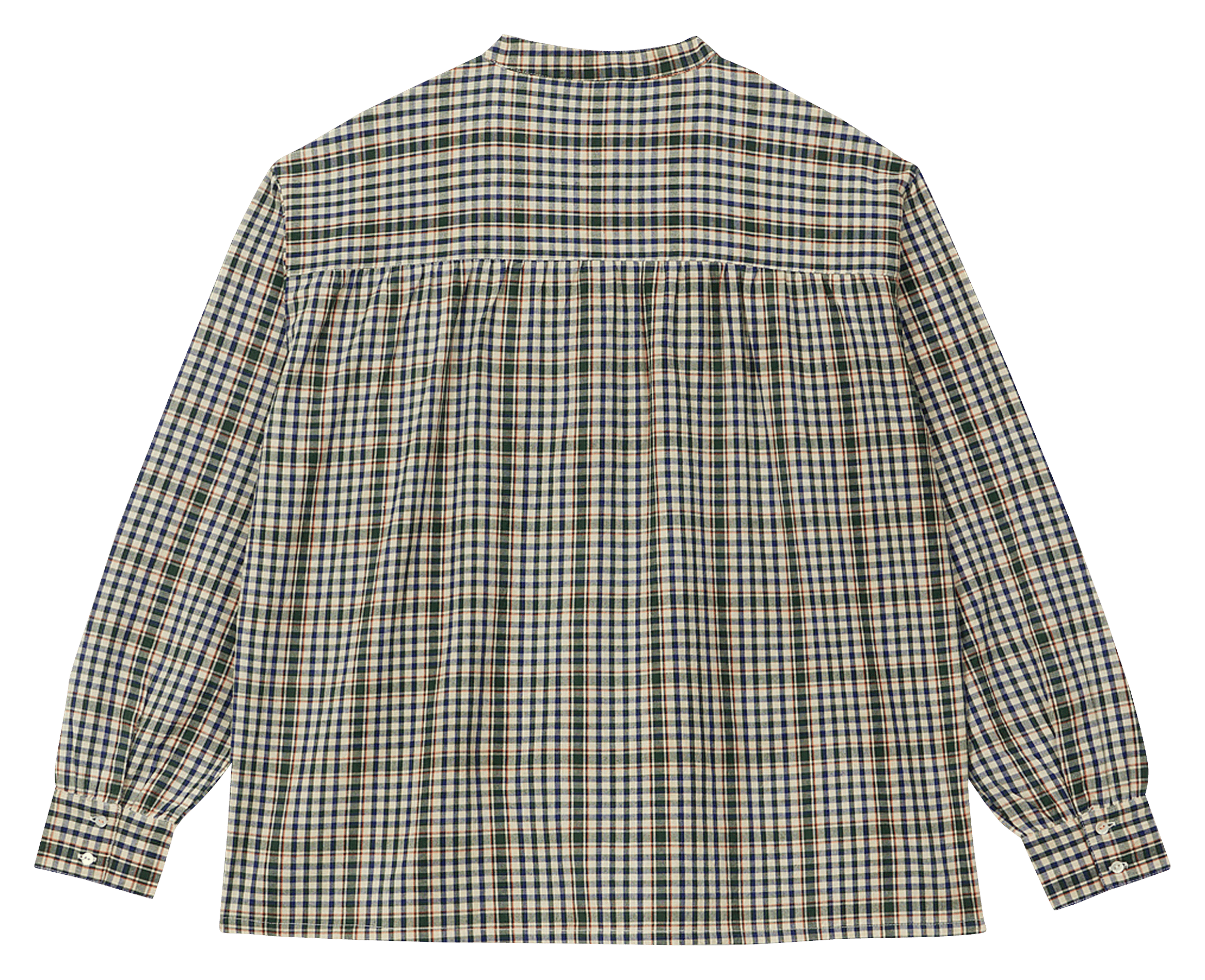Geruite, katoenen blouse A.P Groen