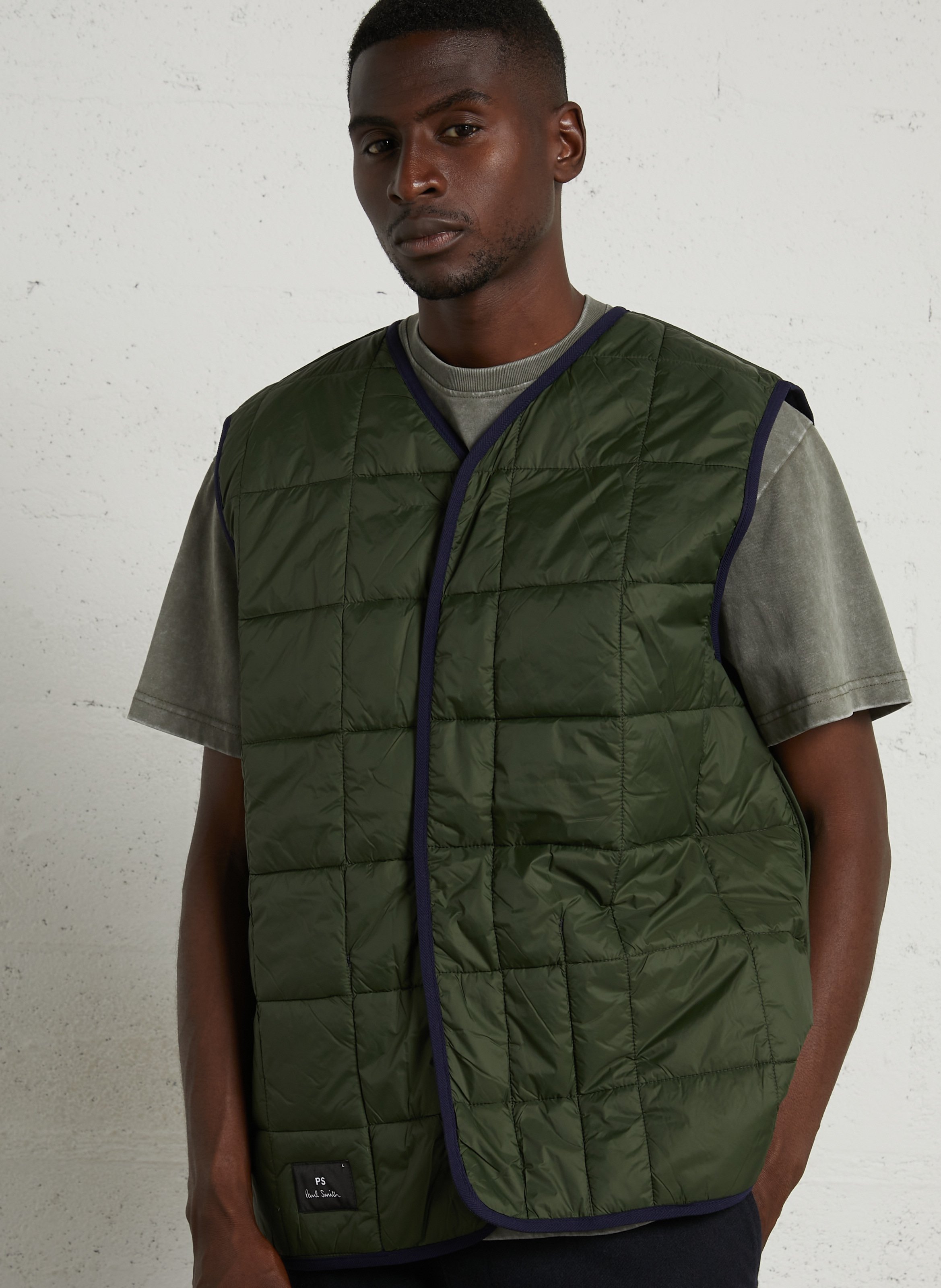 Straight-cut hooded parka PAUL SMITH Blue