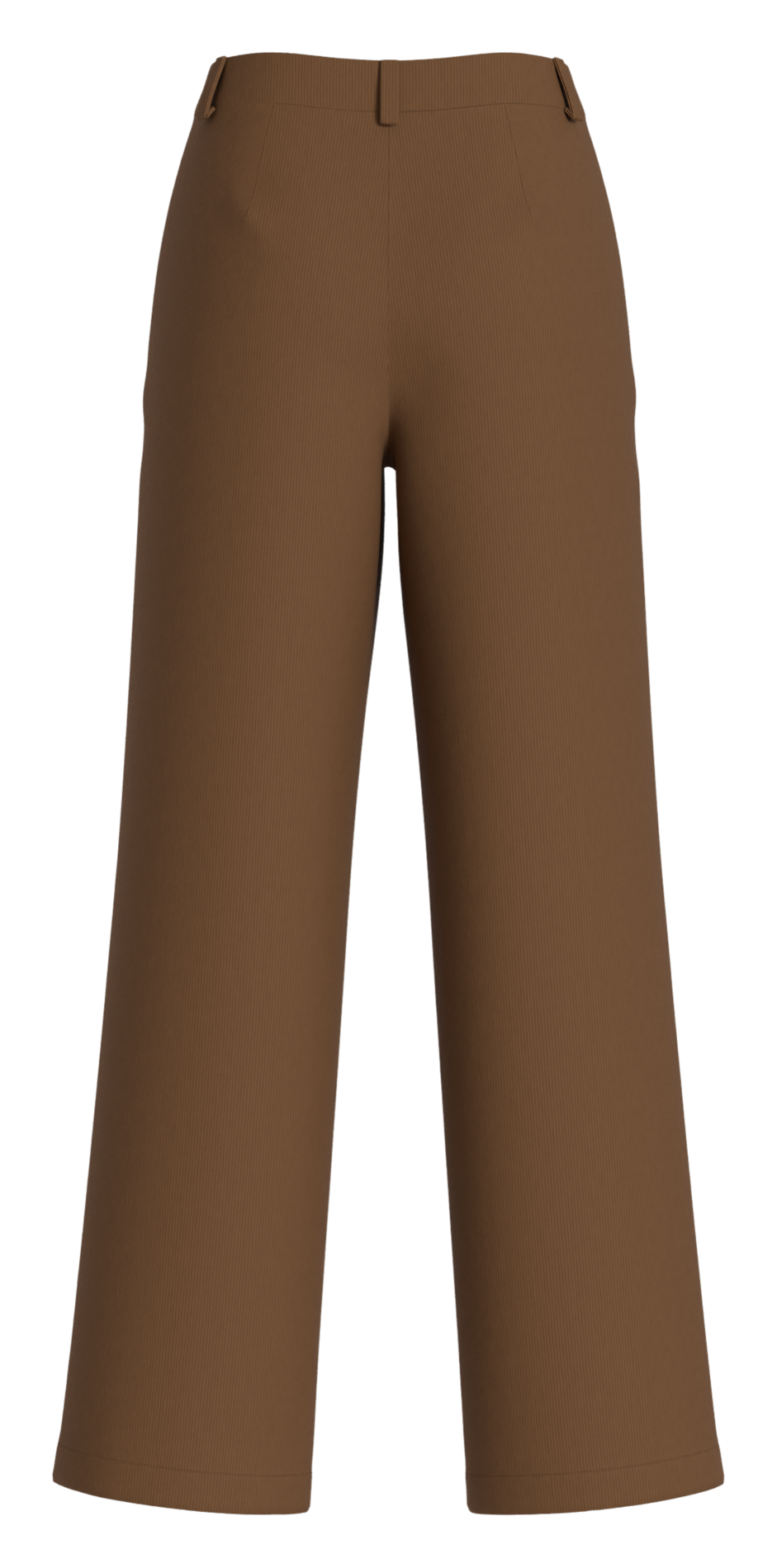 Straight-leg cotton-blend pants VILA Brown