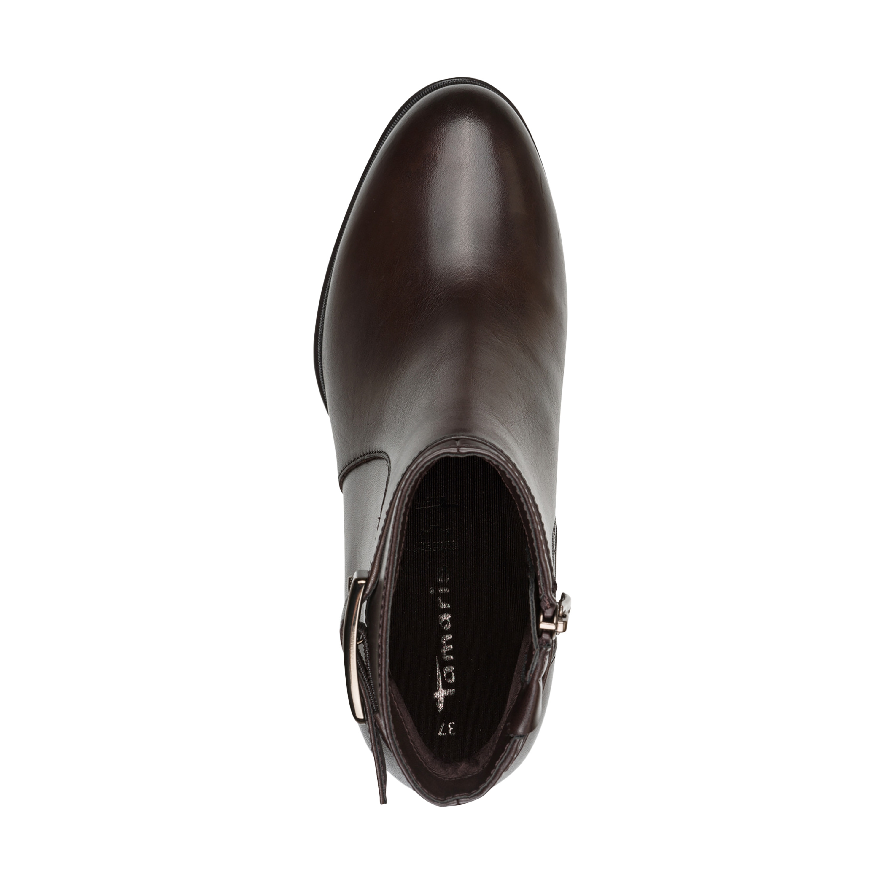 Leather ankle boot TAMARIS Brown