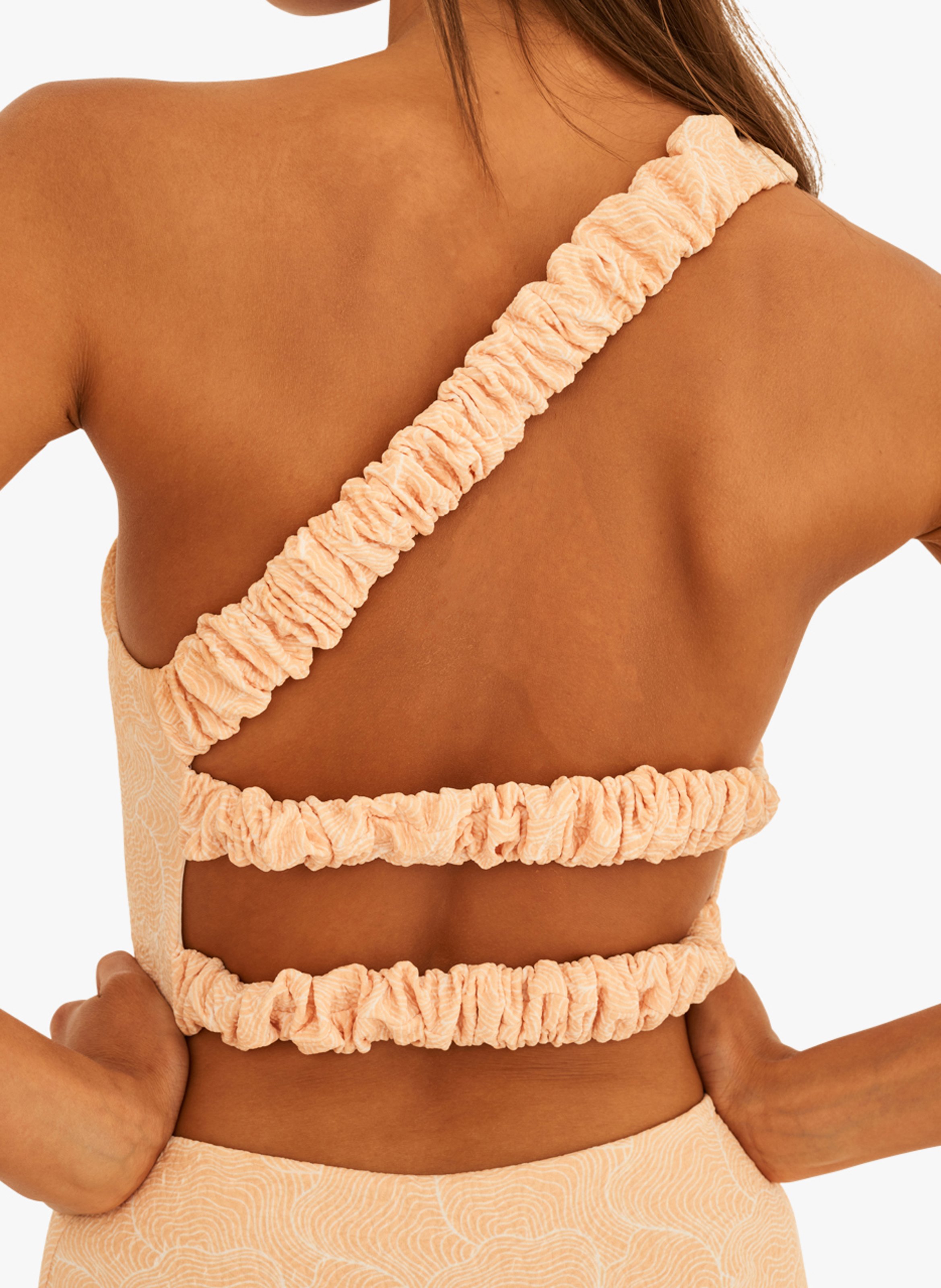 Asymmetric one-piece swimsuit UNDRESS CODE Yellow