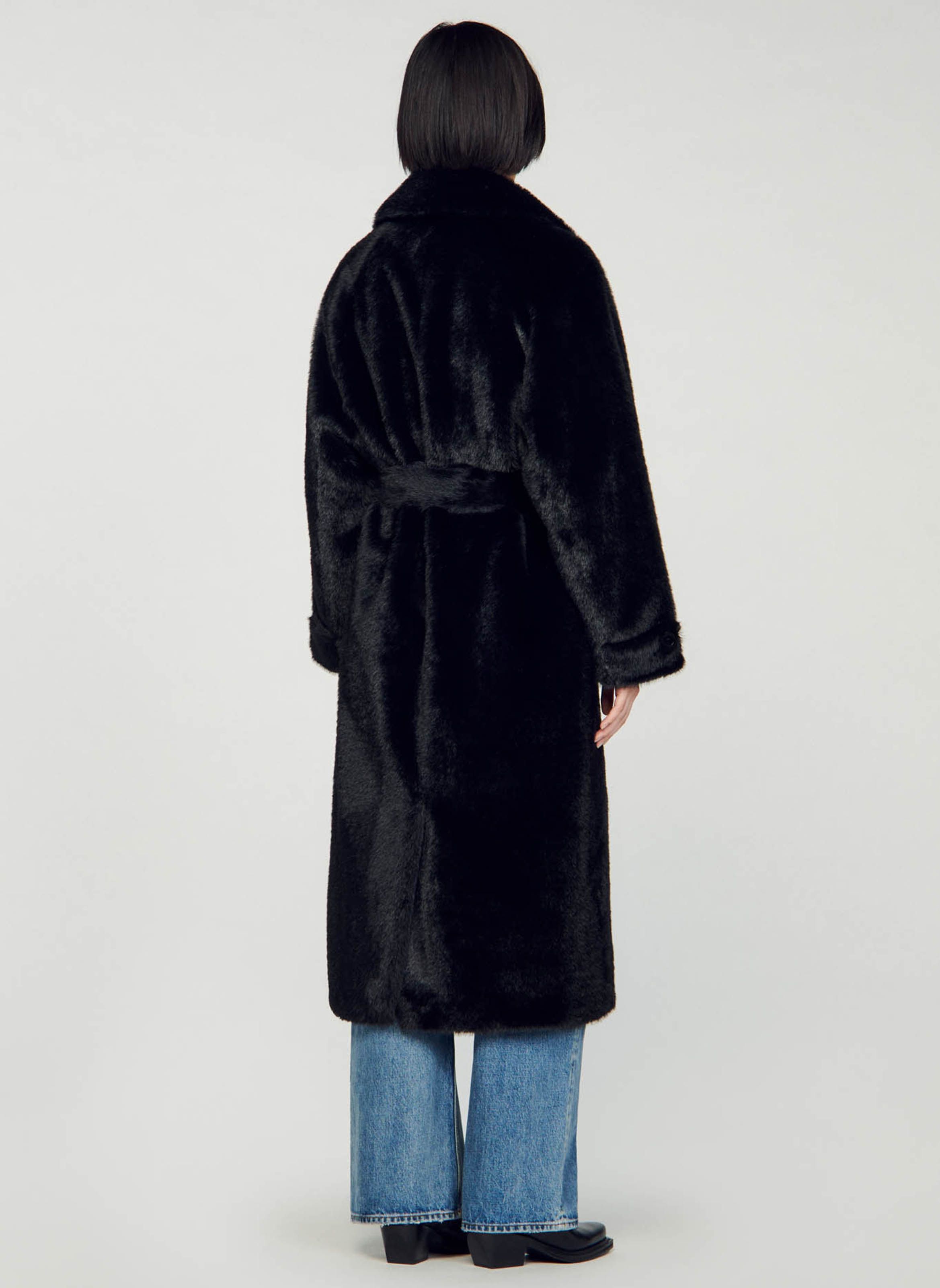 Sandro on sale fur coat