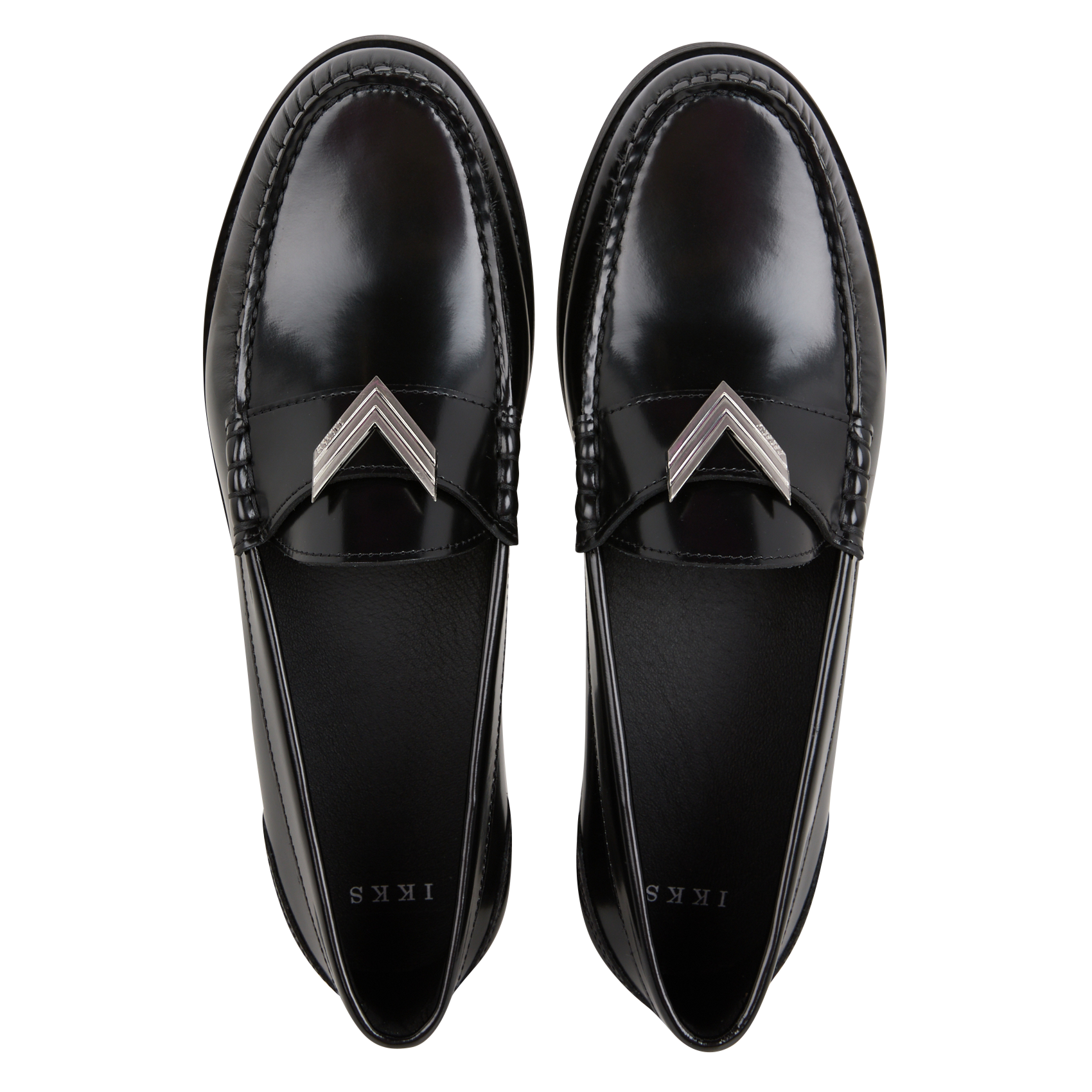 Mocassins vernis en cuir  IKKS Noir