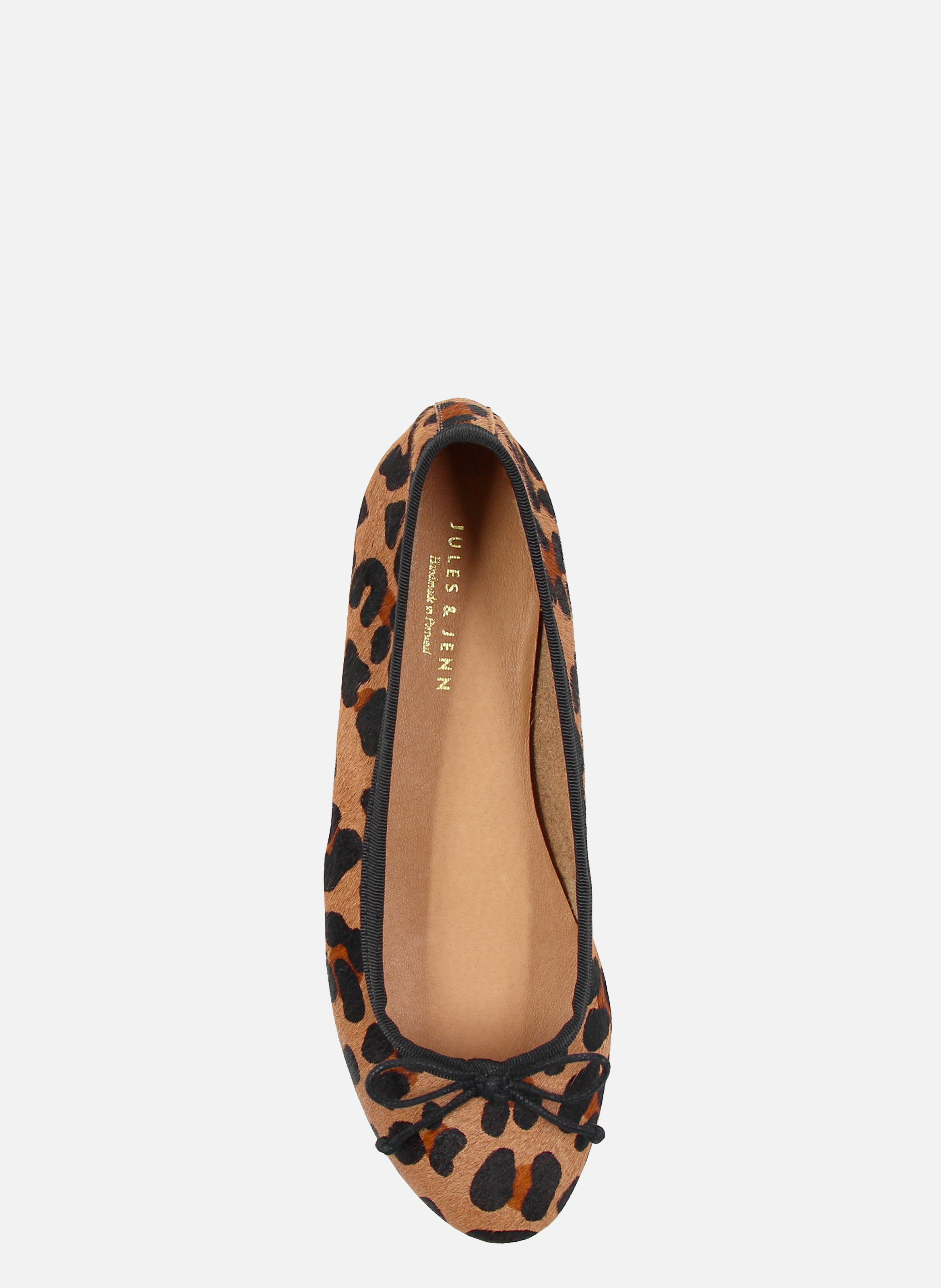 Classic pony leather ballerina flats JULES & JENN Multicolored