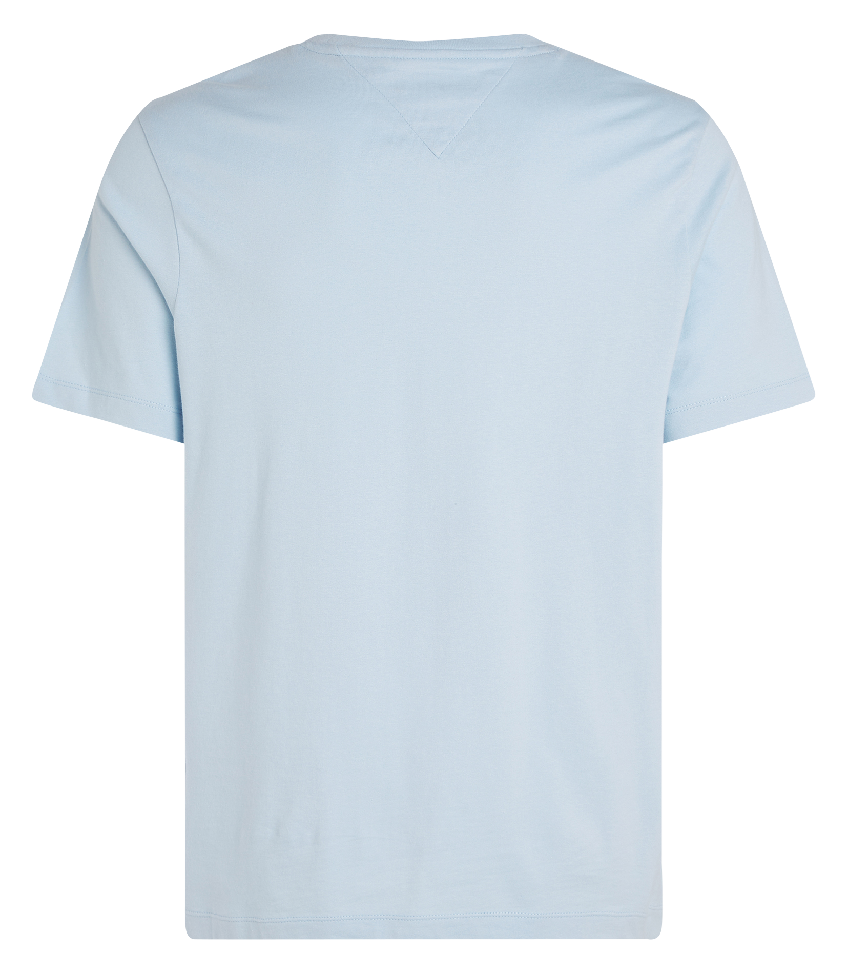 Rundhals-T-Shirt aus Baumwolle Blau