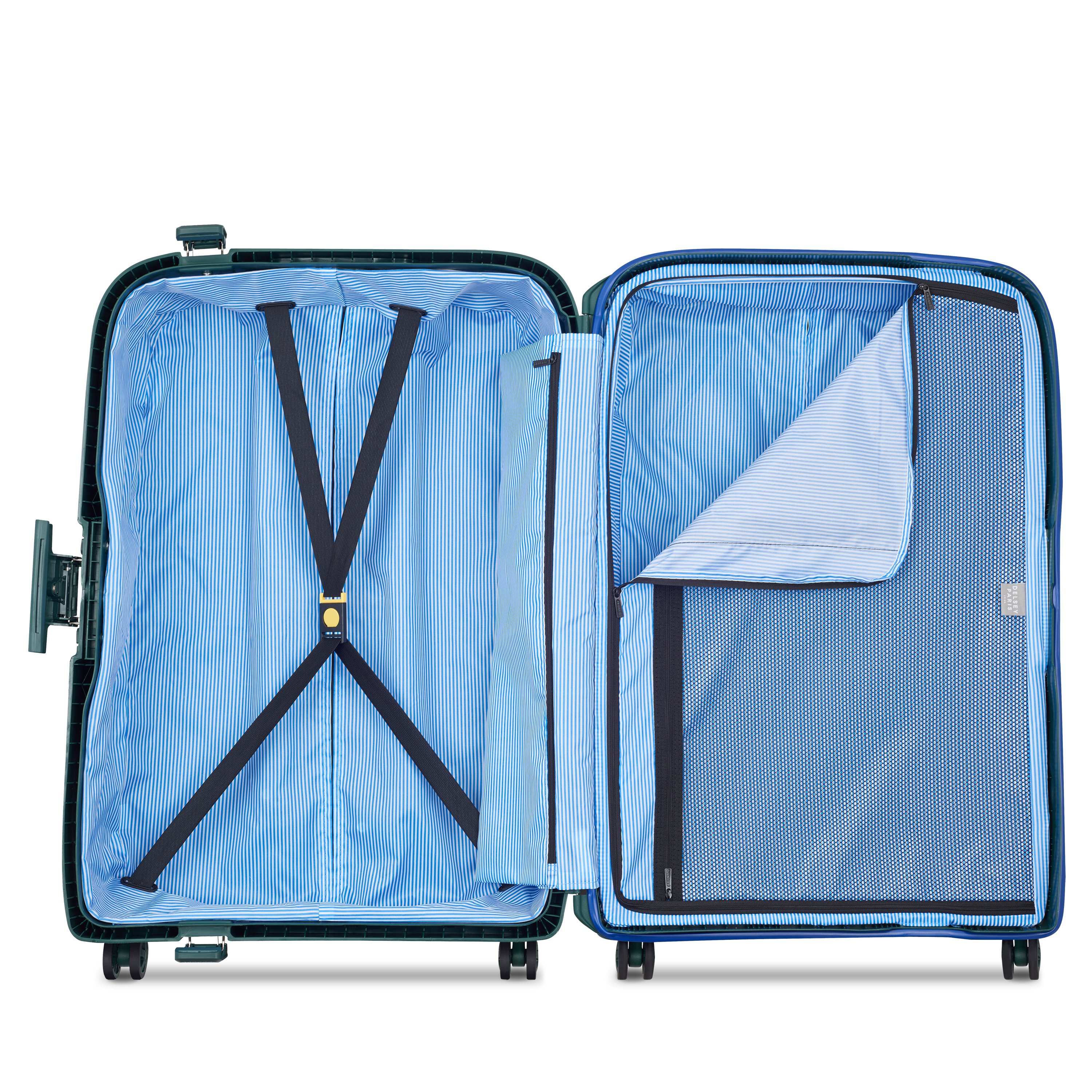 Rigid hold suitcase DELSEY PARIS Green