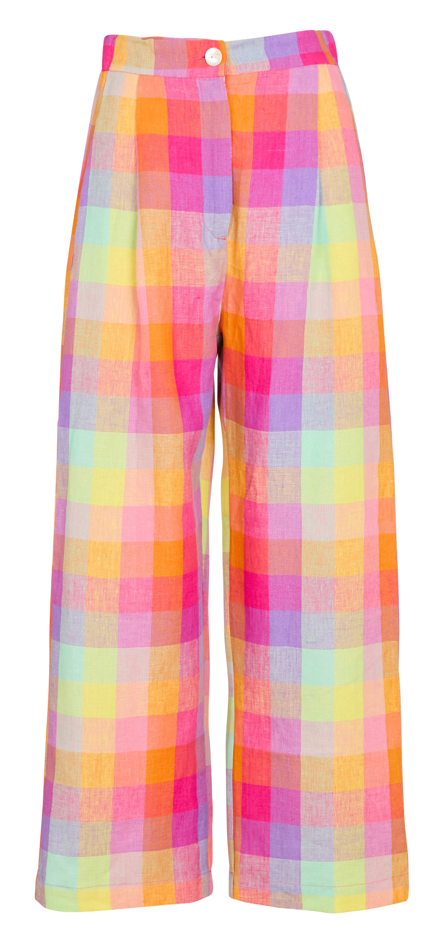 Pantalon large en lin imprimé AUTRE AURA Multicolore