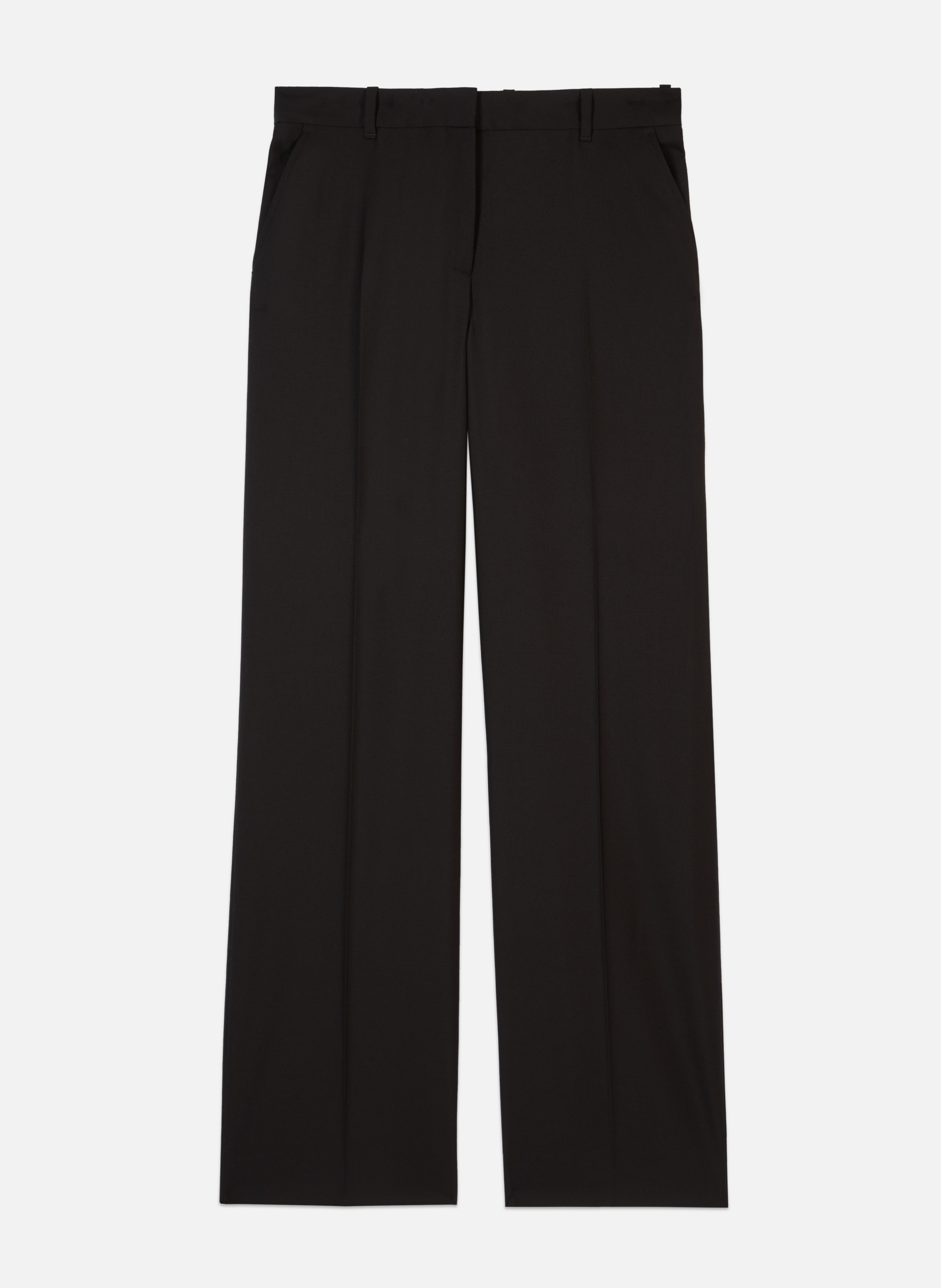 Straight-cut wool tailored pants THE KOOPLES Black