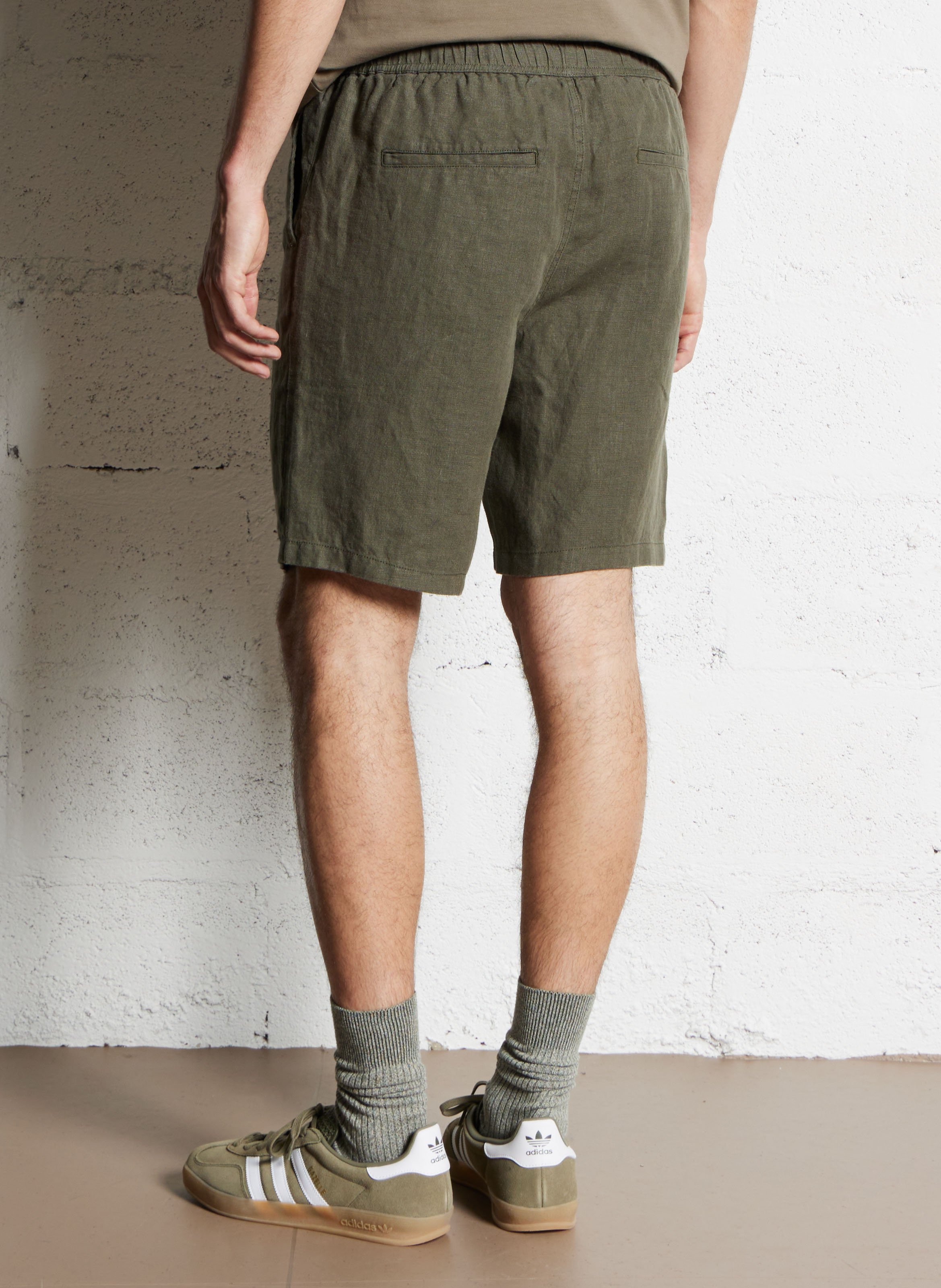Straight cotton shorts KNOWLEDGE COTTON APPAREL Green