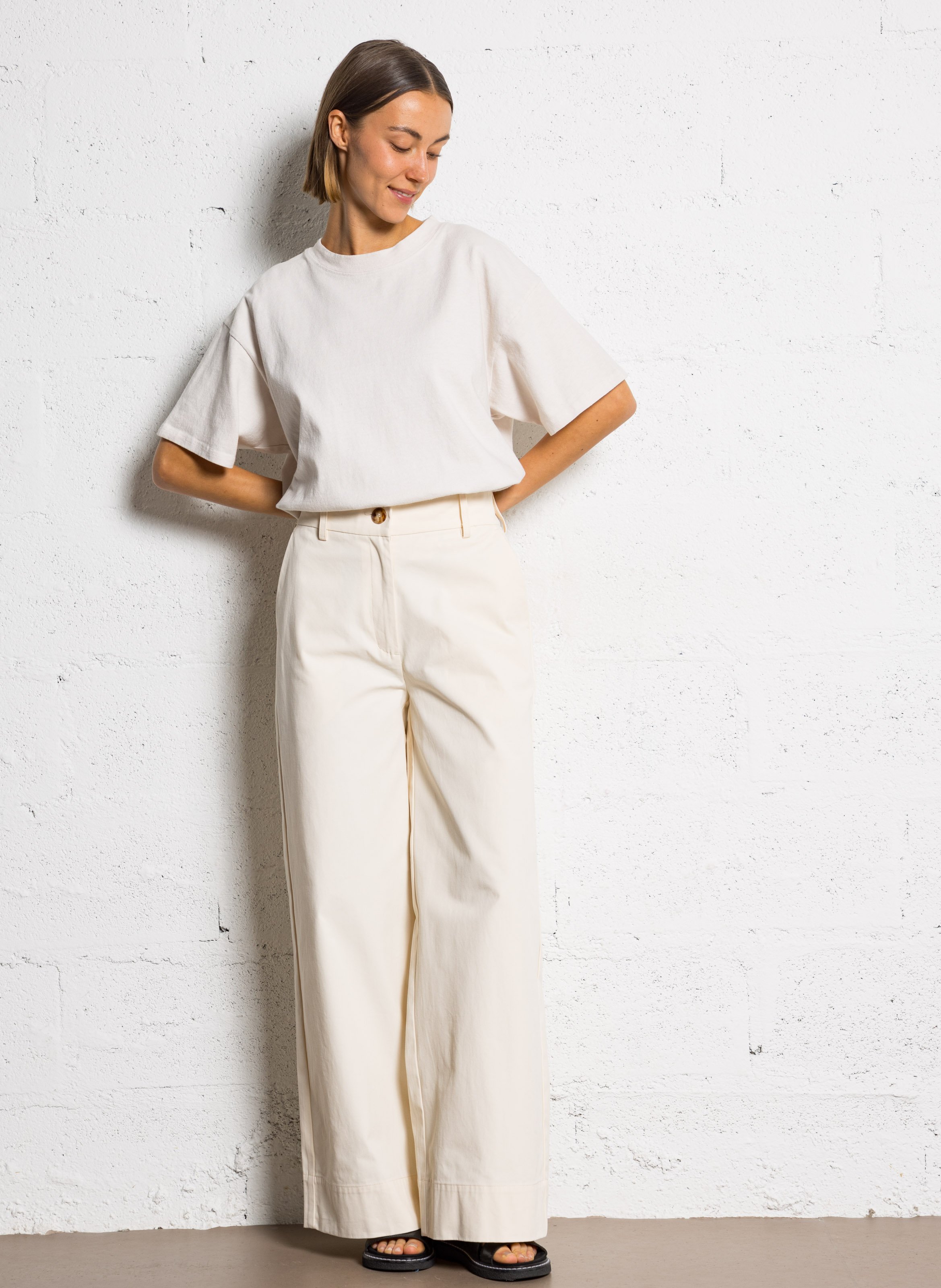 Oversized organic cotton T-shirt RUE DE TOKYO White