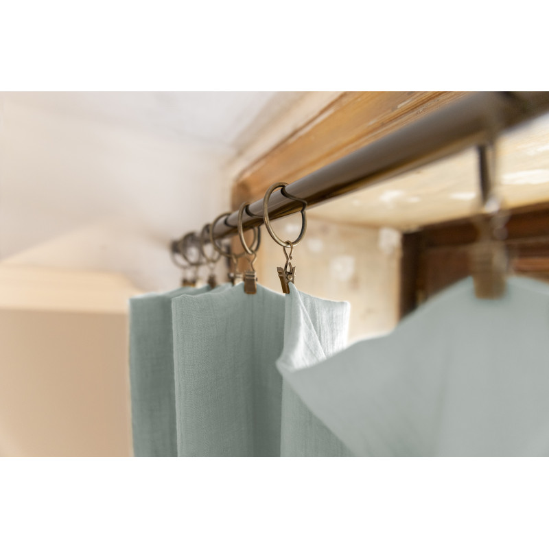 Blackout and Thermal Curtains L'EFFET PAPILLON Blue