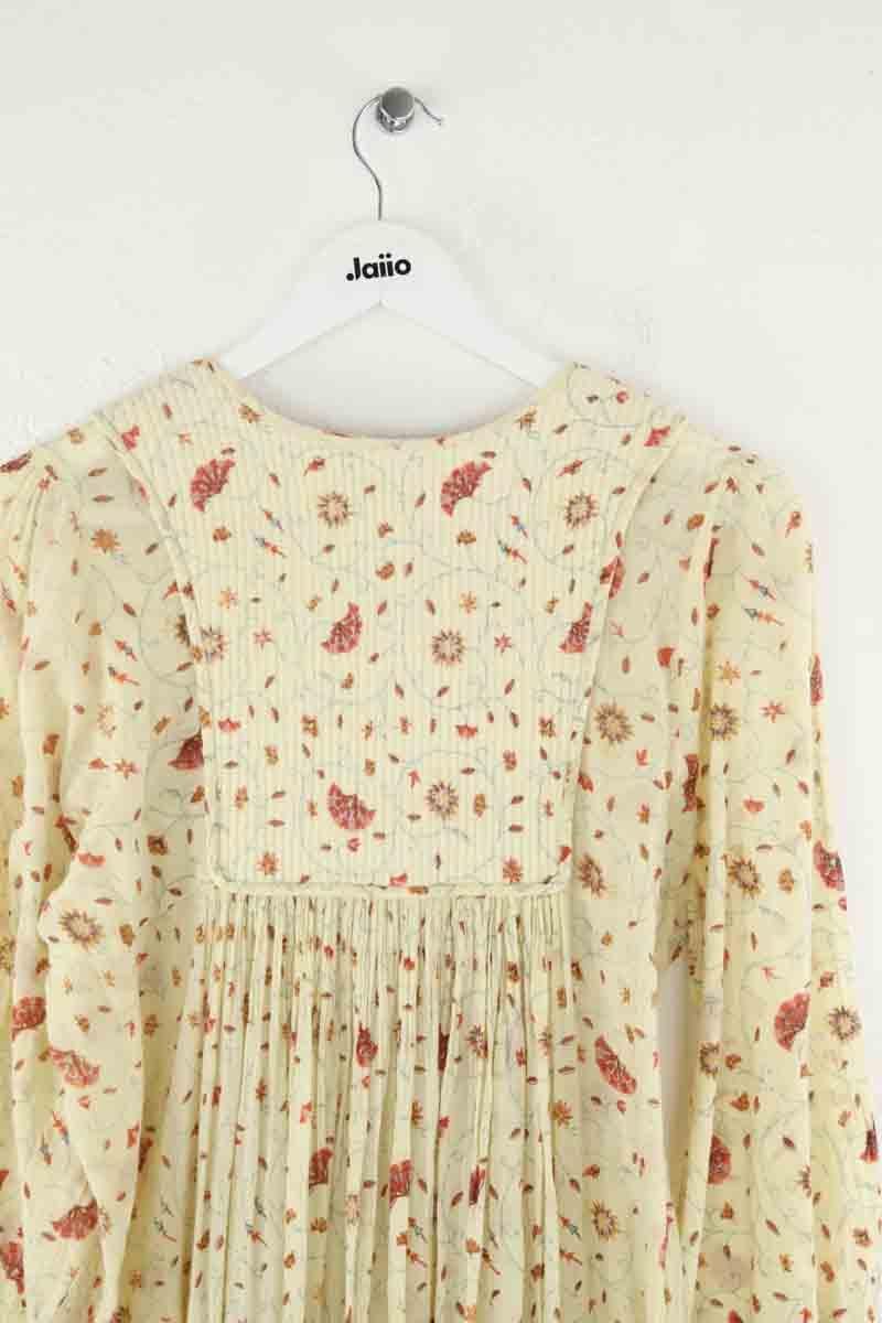 Cotton dress LAURENCE BRAS - Seconde Main Yellow