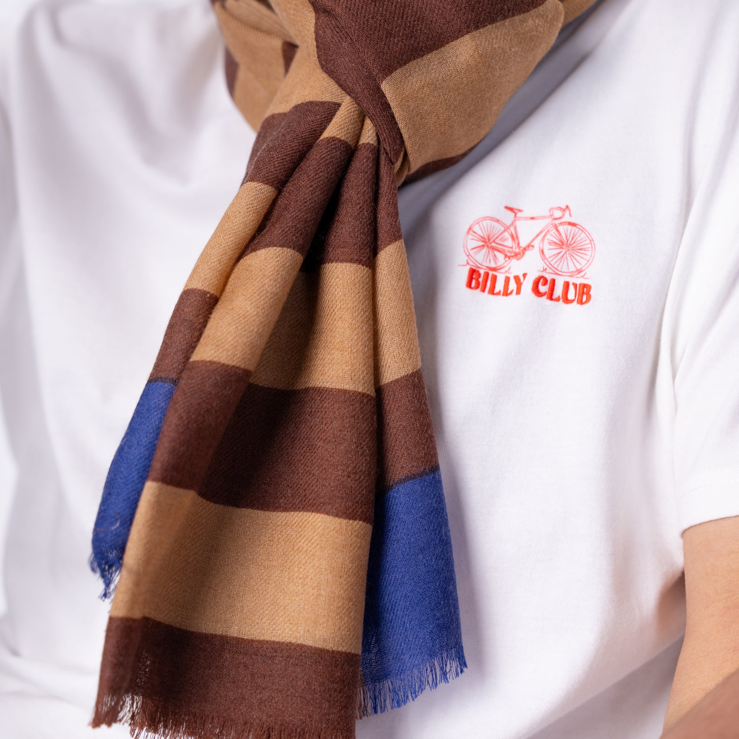 Floaty wool scarf BILLYBELT Brown