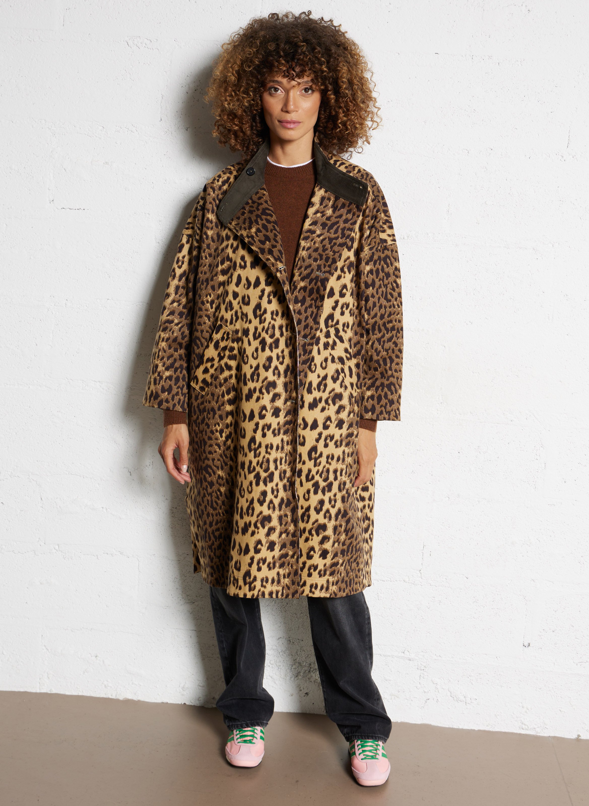 Jas met opstaande kraag luipaardprint BELLEROSE Veelkleurig