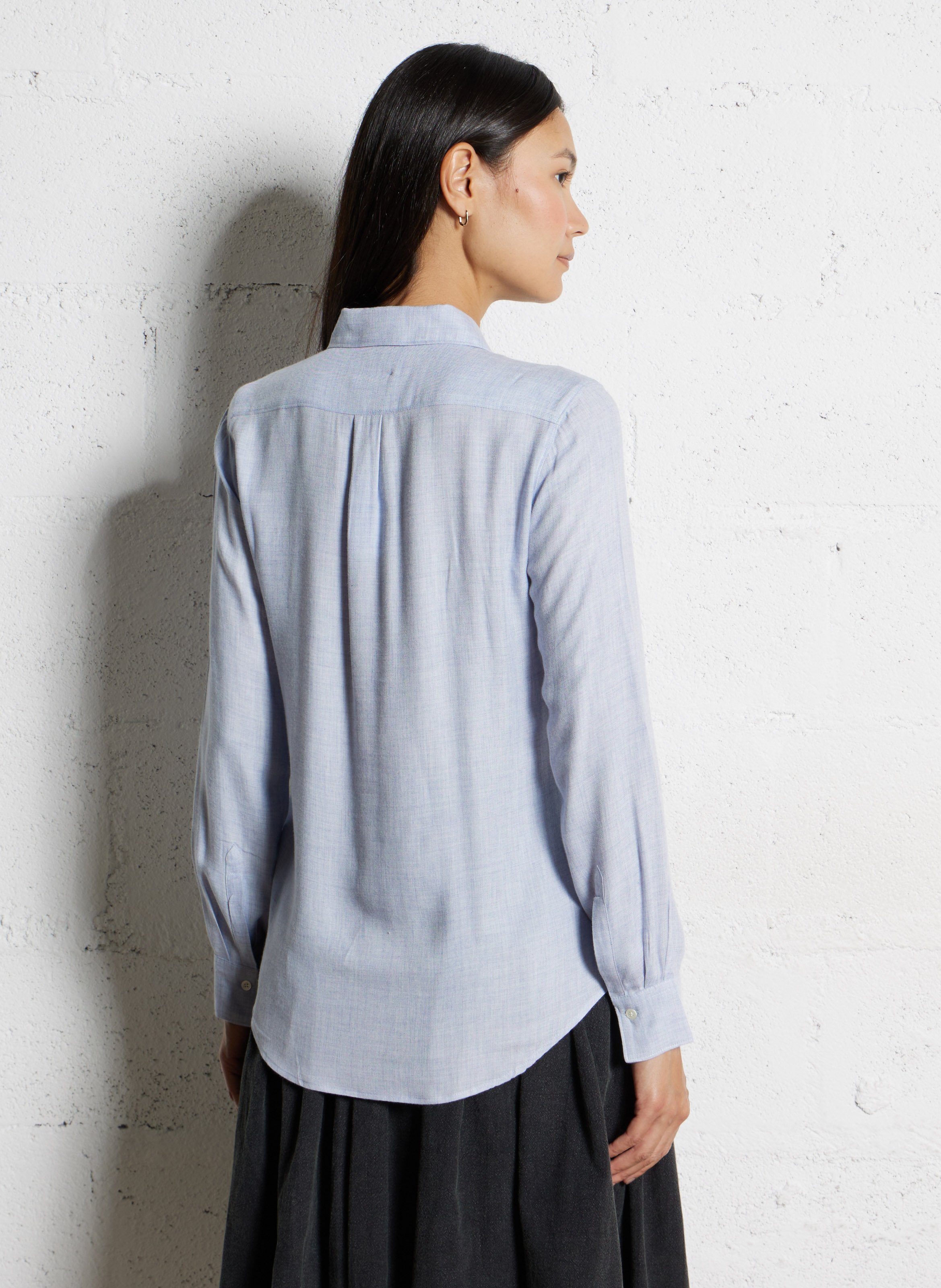 Chemise droite col classique  HARTFORD Bleu