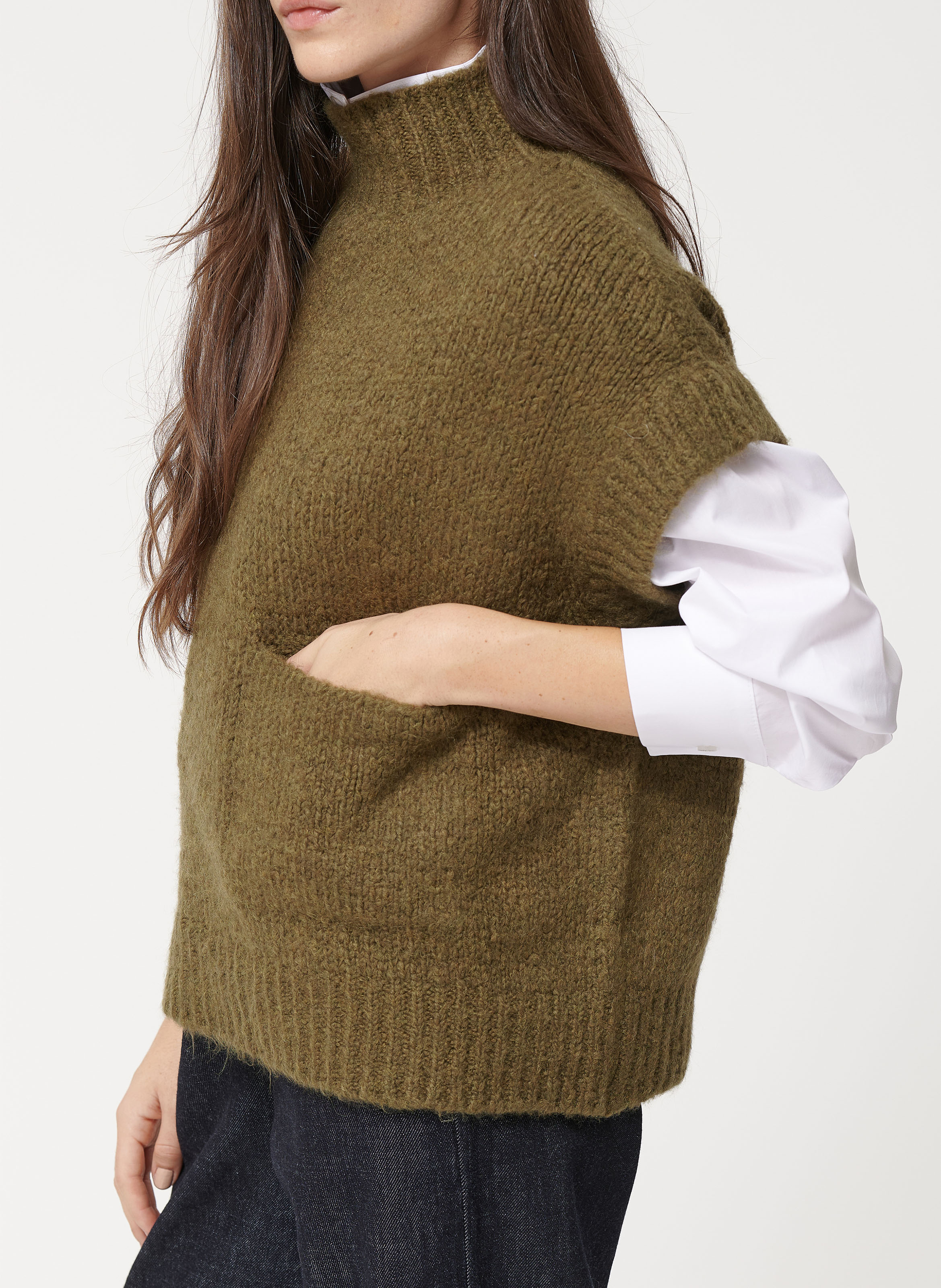 Pull col montant  HUMILITY Vert