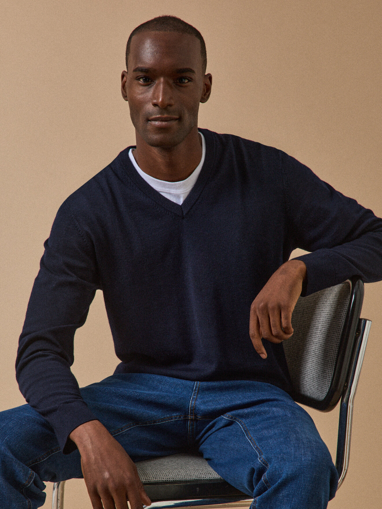 Fine merino wool V-neck sweater CYRILLUS