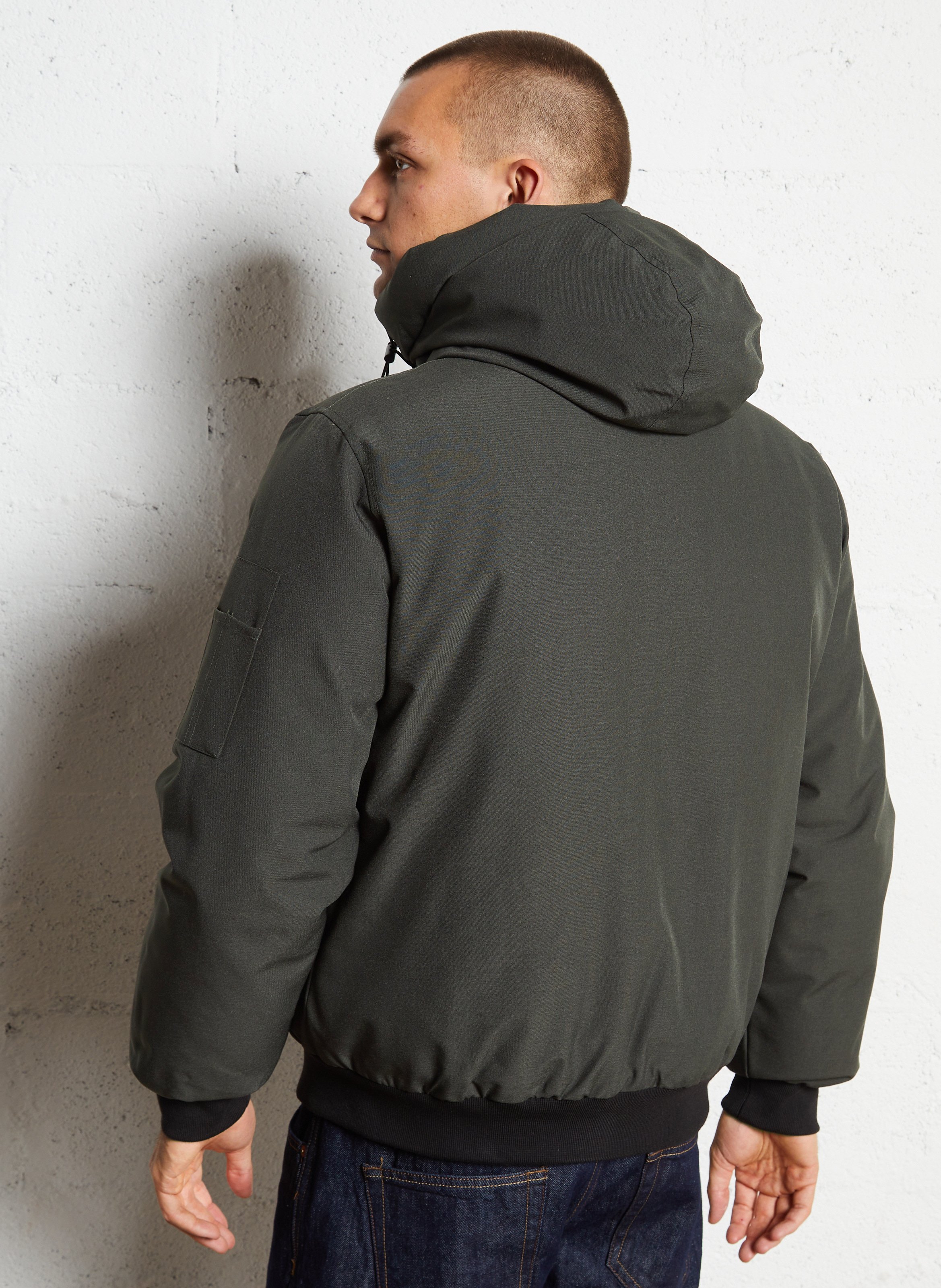 Blouson col montant  SCHOTT Vert