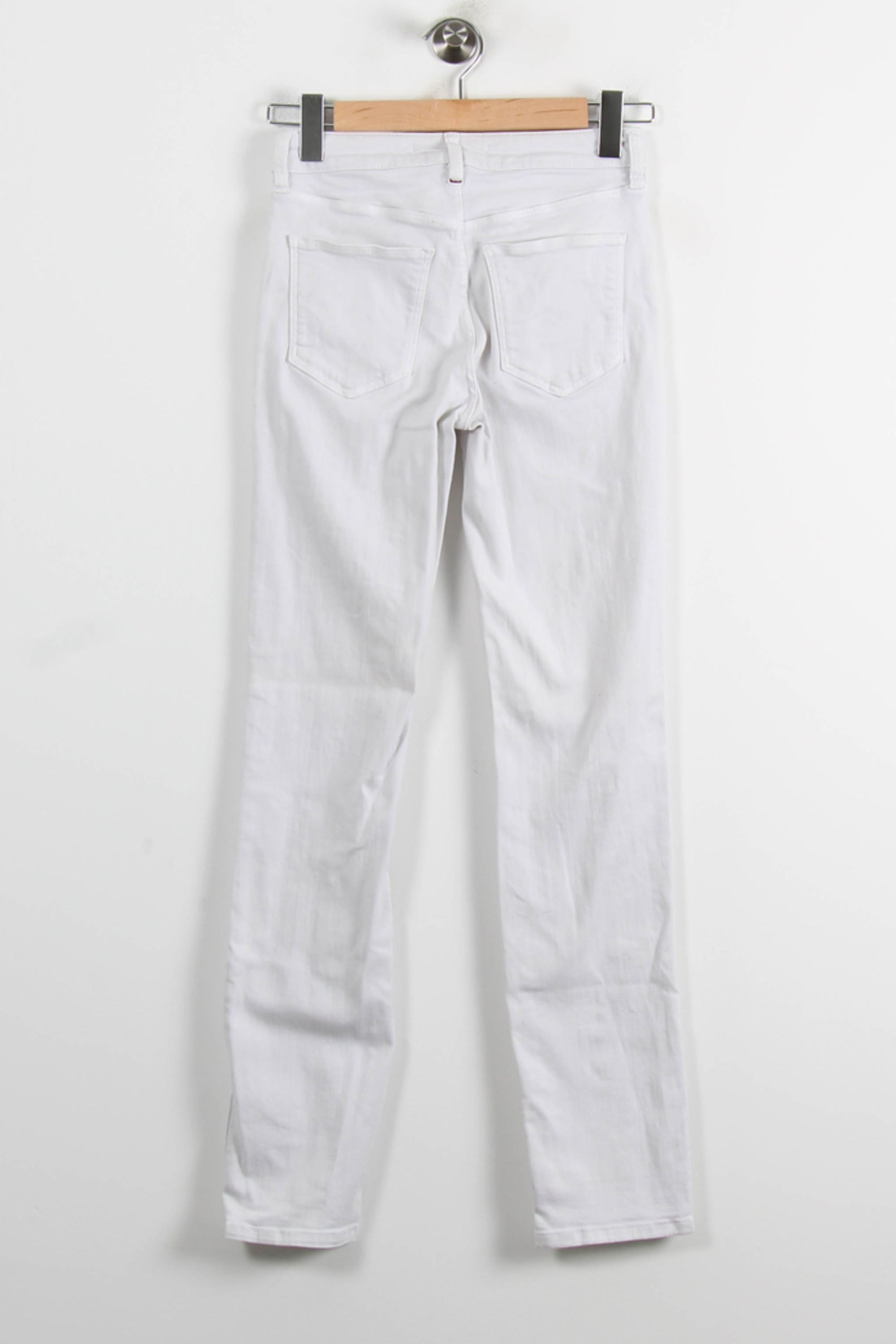 Cropped slim jeans with studs COMPTOIR DES COTONNIERS - Seconde main White