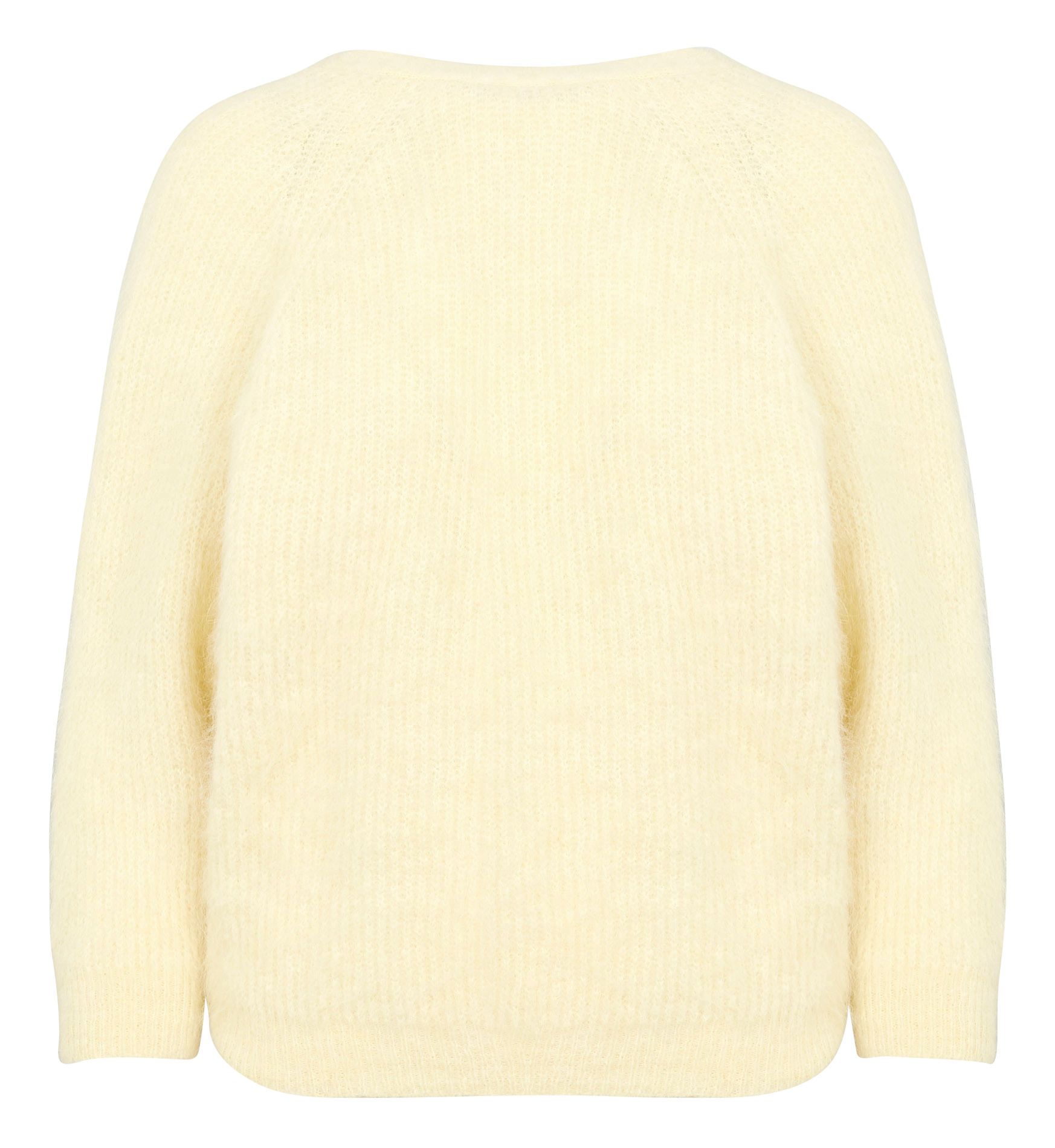 Pull col rond en alpaga mélangée BA&SH Beige