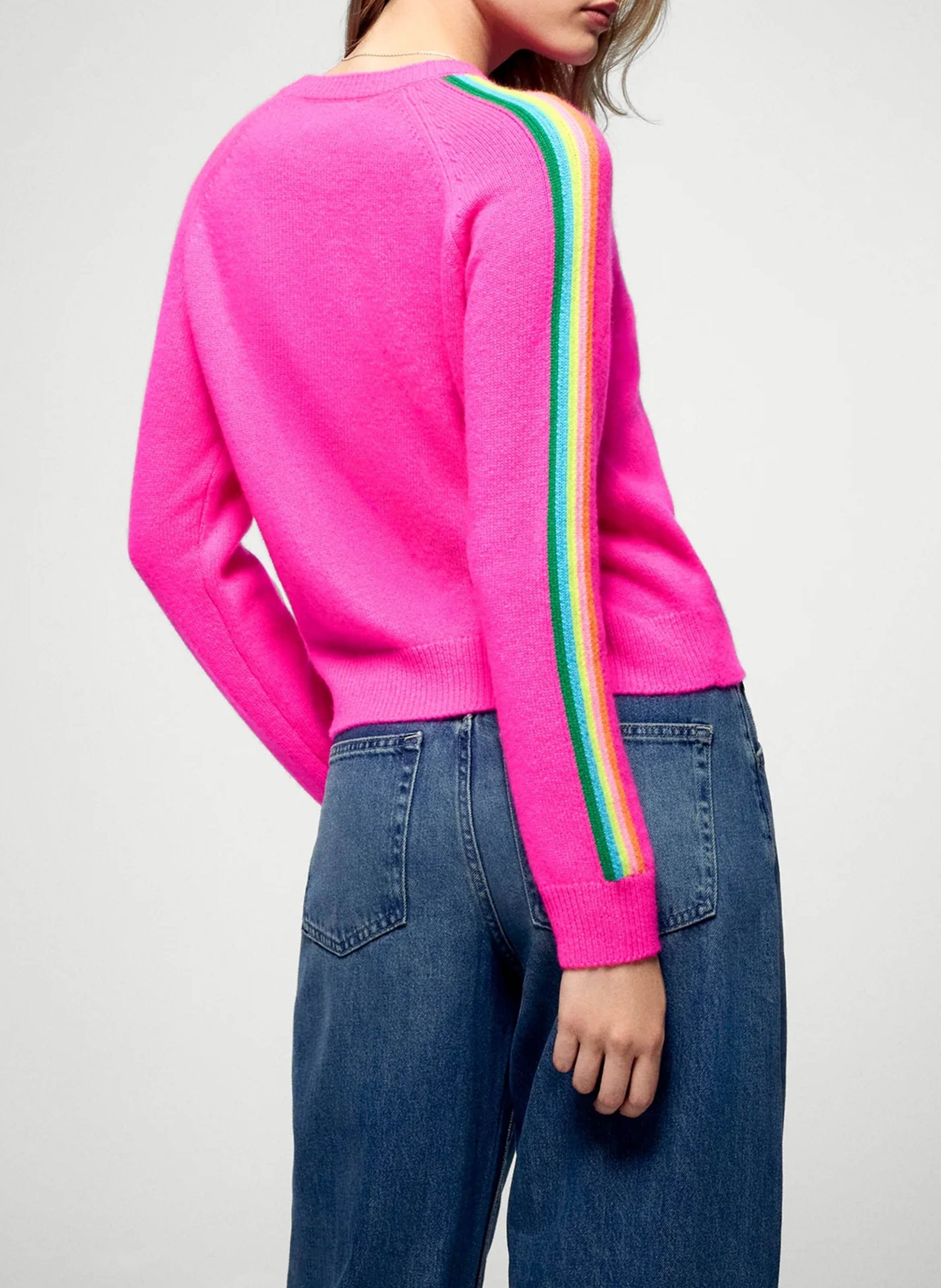 Oversized round neck cashmere sweater FROM FUTURE Pink