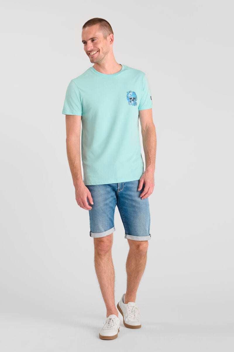 Tommy Badge T-shirt LE TEMPS DES CERISES Blue