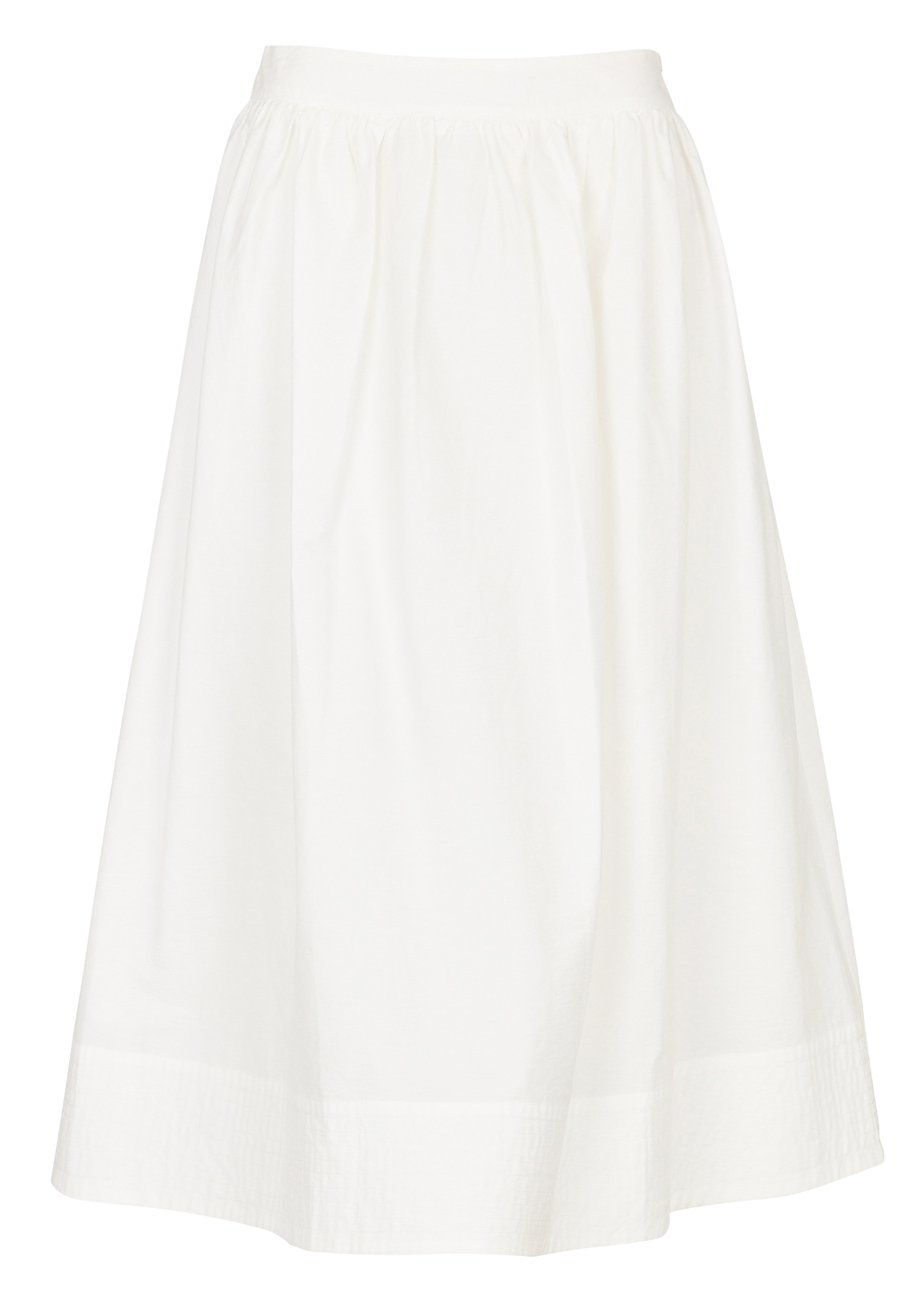 Weit geschnittener Midi-Rock SUNCOO Weiss