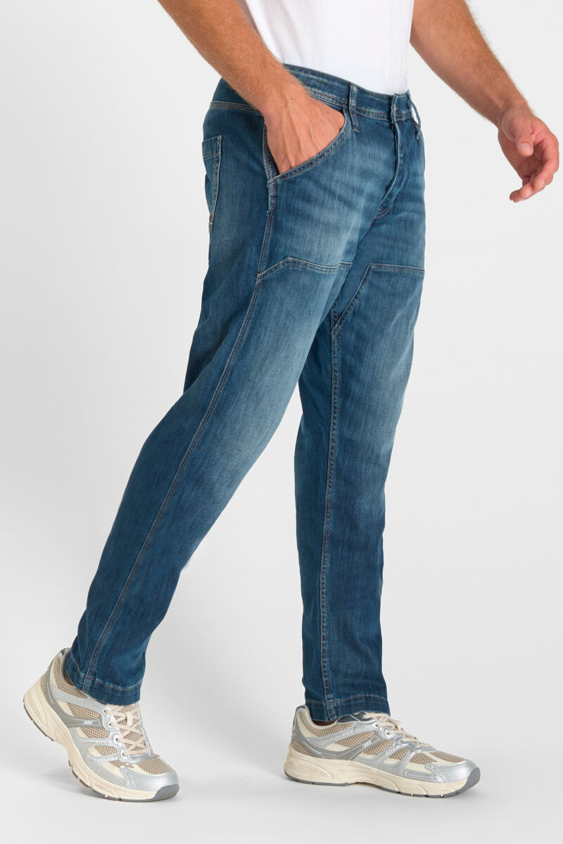 Loose jeans, wide loose fit, length 34 LE TEMPS DES CERISES Blue