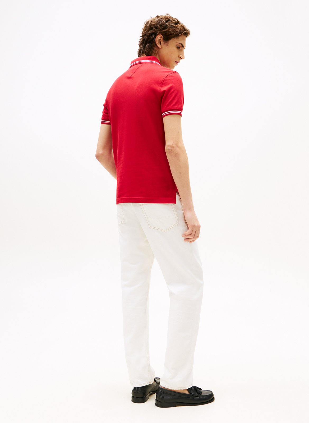 Short sleeve polo shirt TOMMY HILFIGER Red