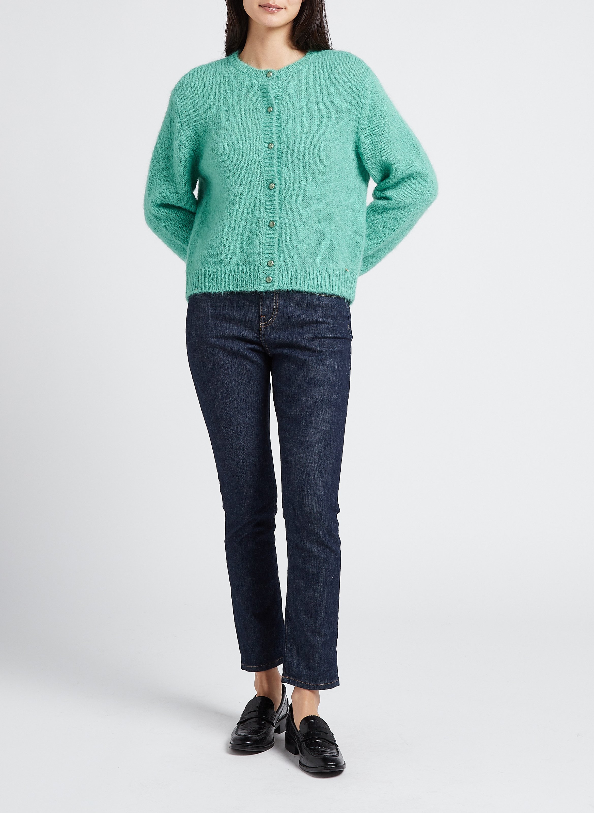 High Waist Slim Fit Jeans ACQUAVERDE Blau