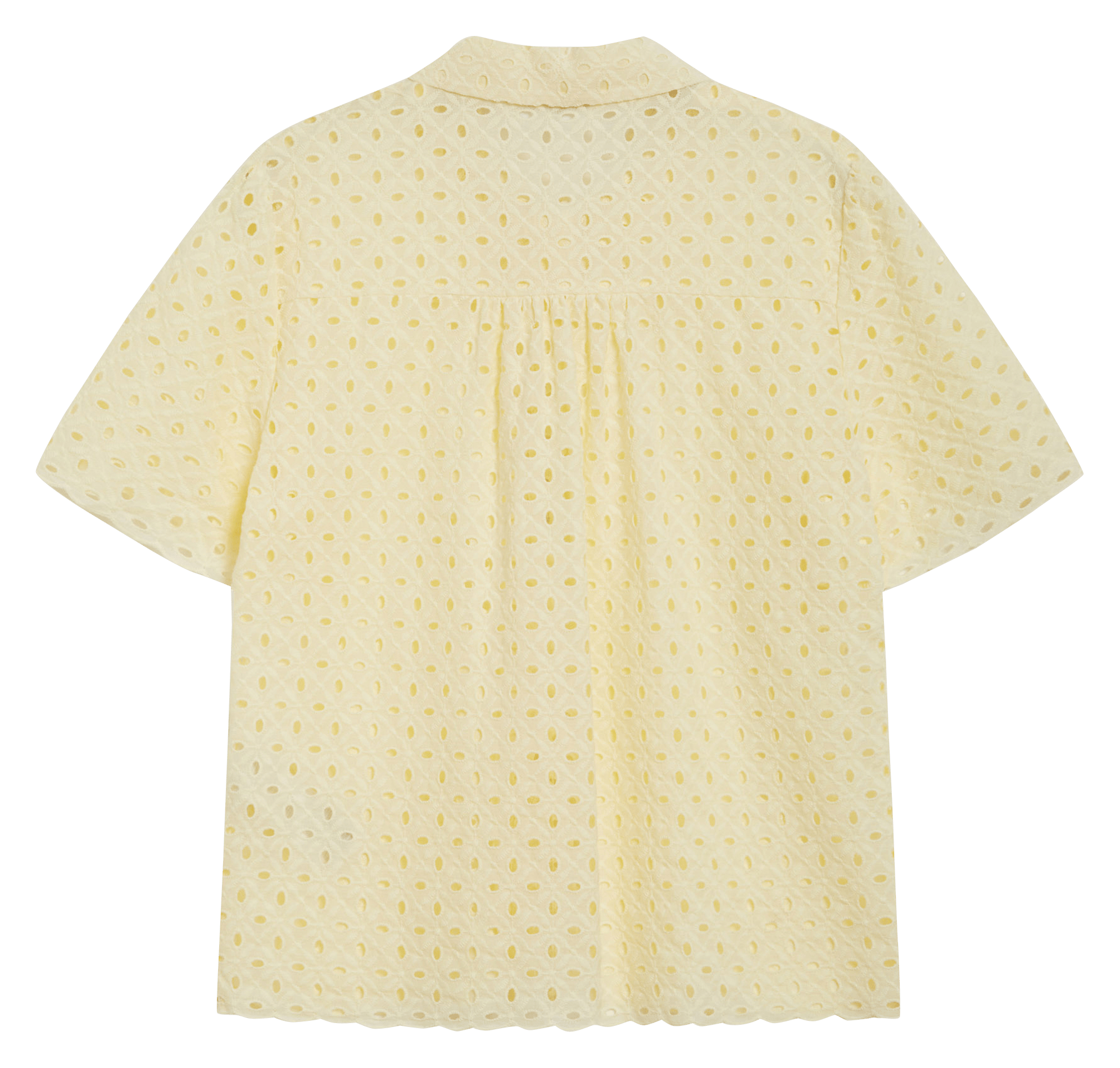 Chemise col classique en coton GRACE ET MILA Jaune